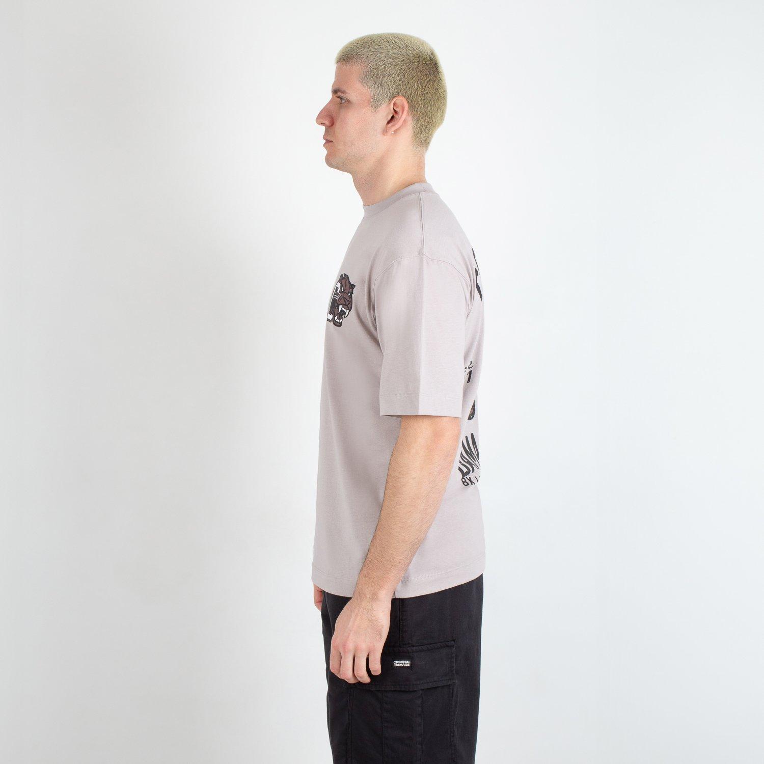 Grigio Chiaro - Criminal Damage - Men's Oversized T-Shirt - 3