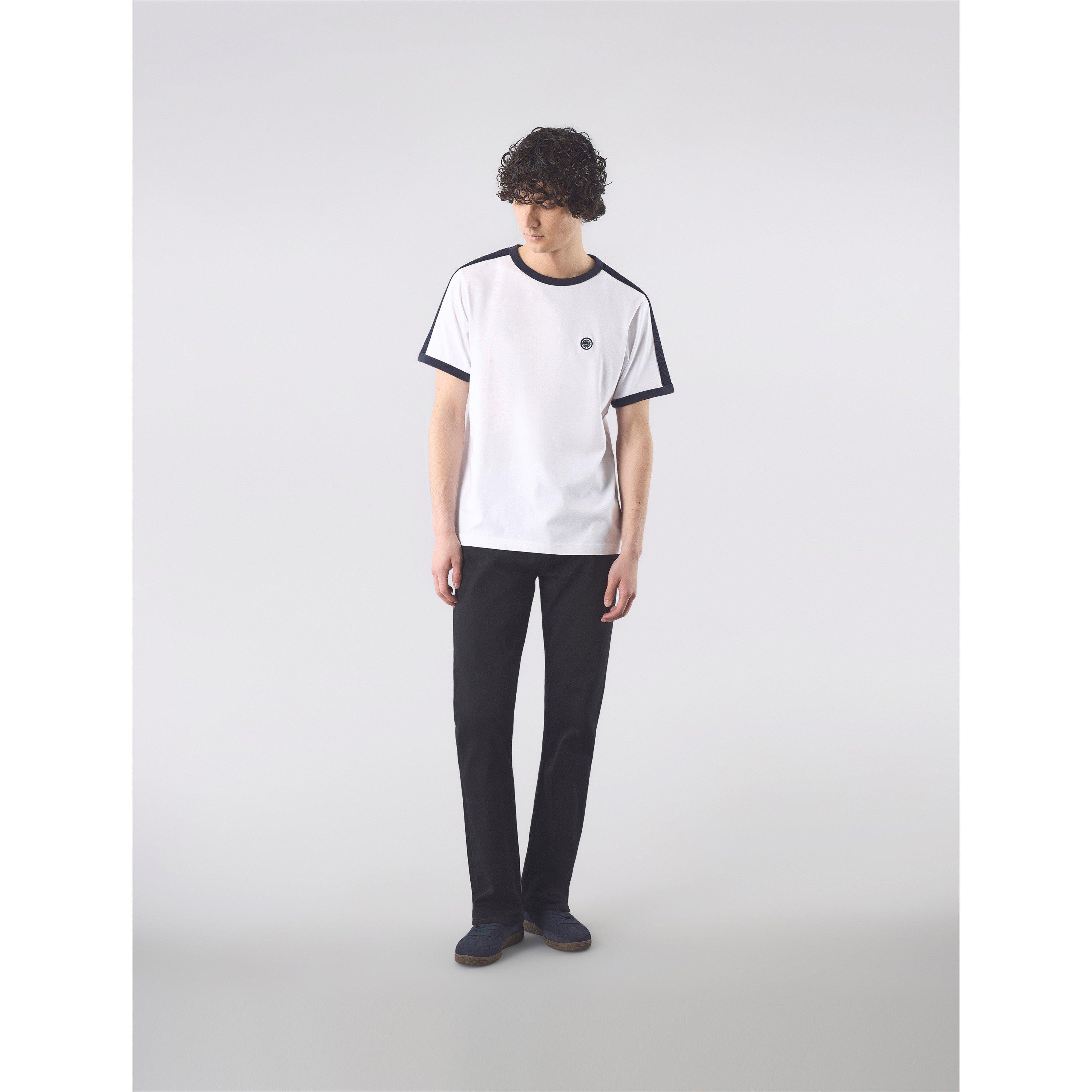 Hvid - Pretty Green - Men's PG Denton Short-Sleeve Regular Fit T-Shirt - 2