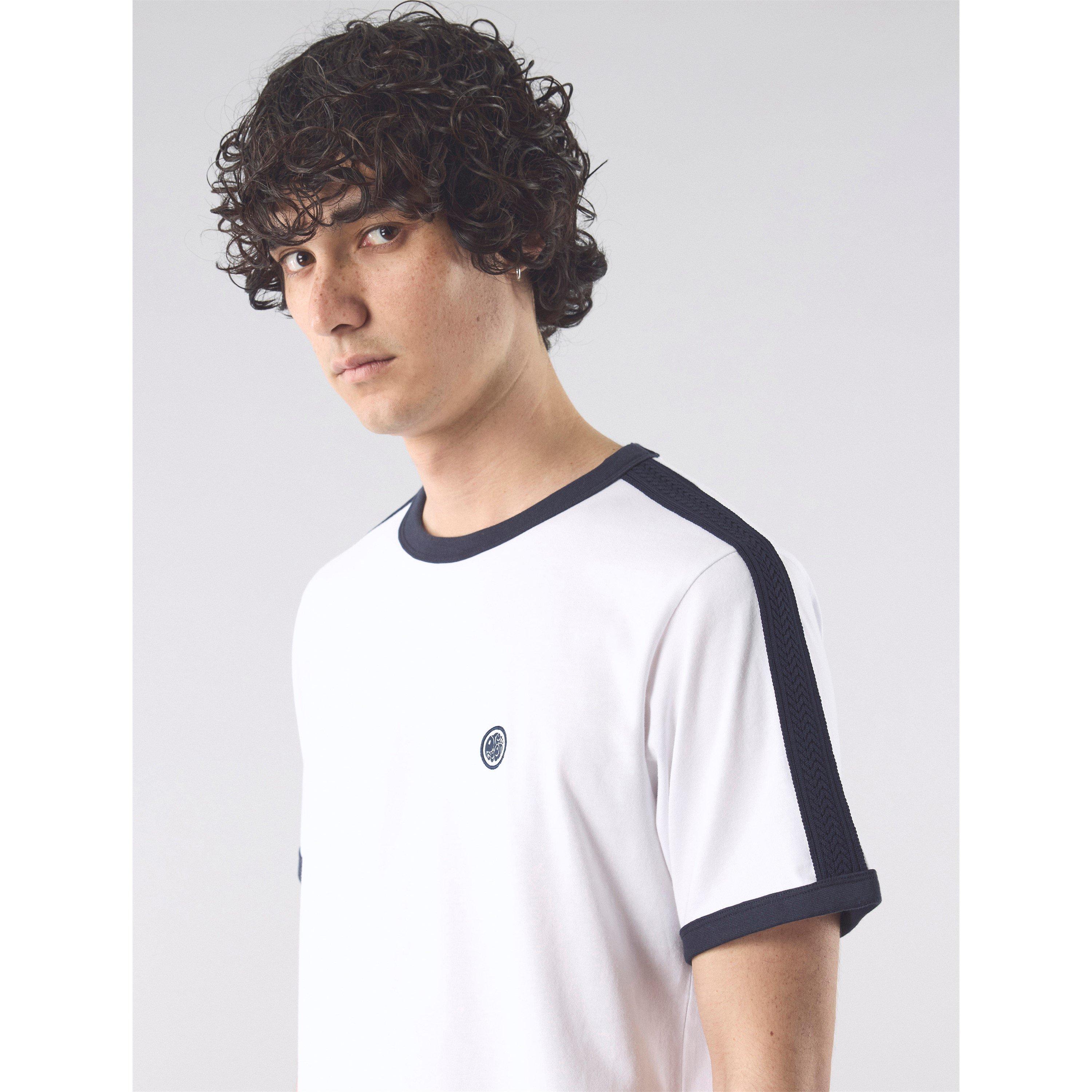 Hvid - Pretty Green - Men's PG Denton Short-Sleeve Regular Fit T-Shirt - 4