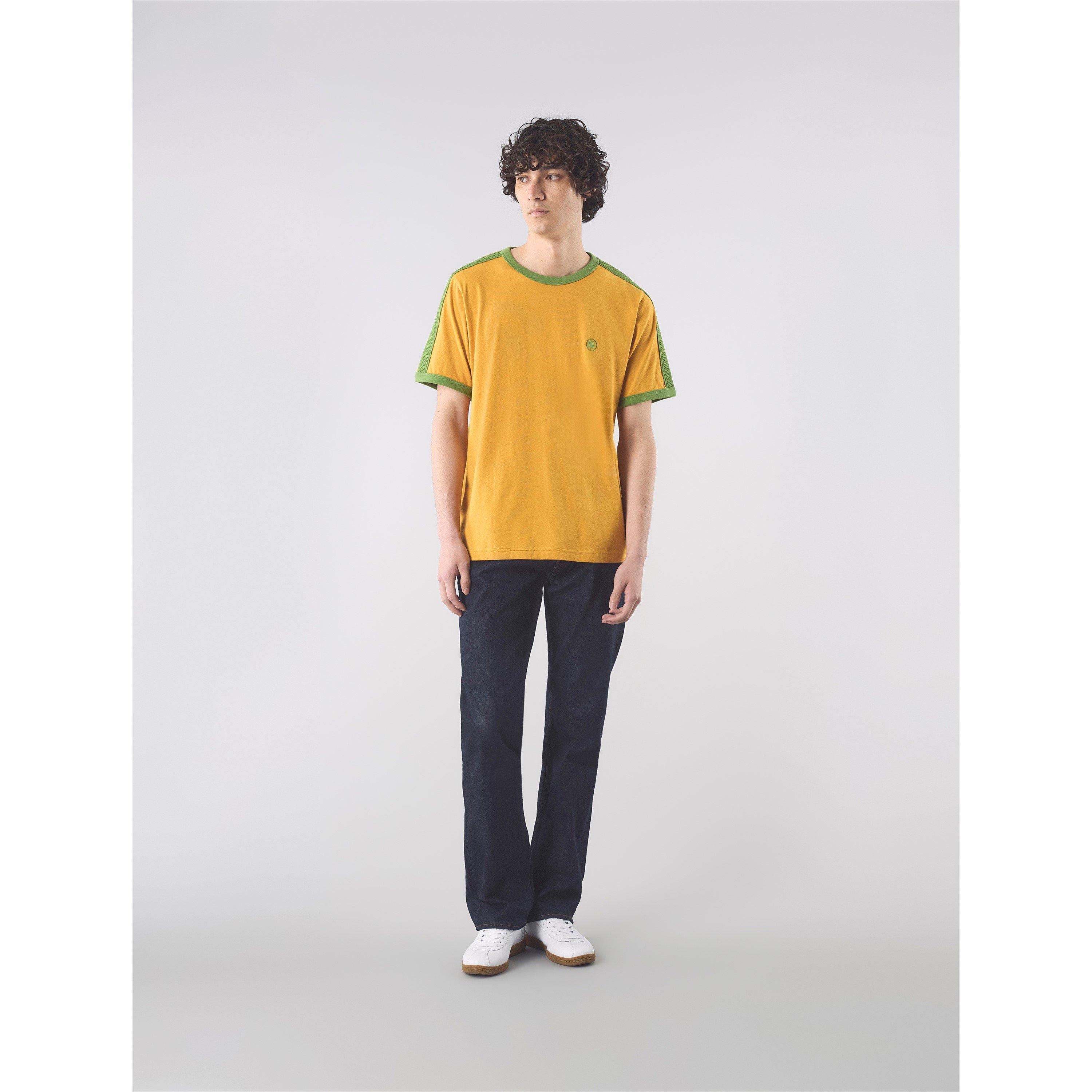 Gelb - Pretty Green - Men's PG Denton Short-Sleeve Regular Fit T-Shirt - 2