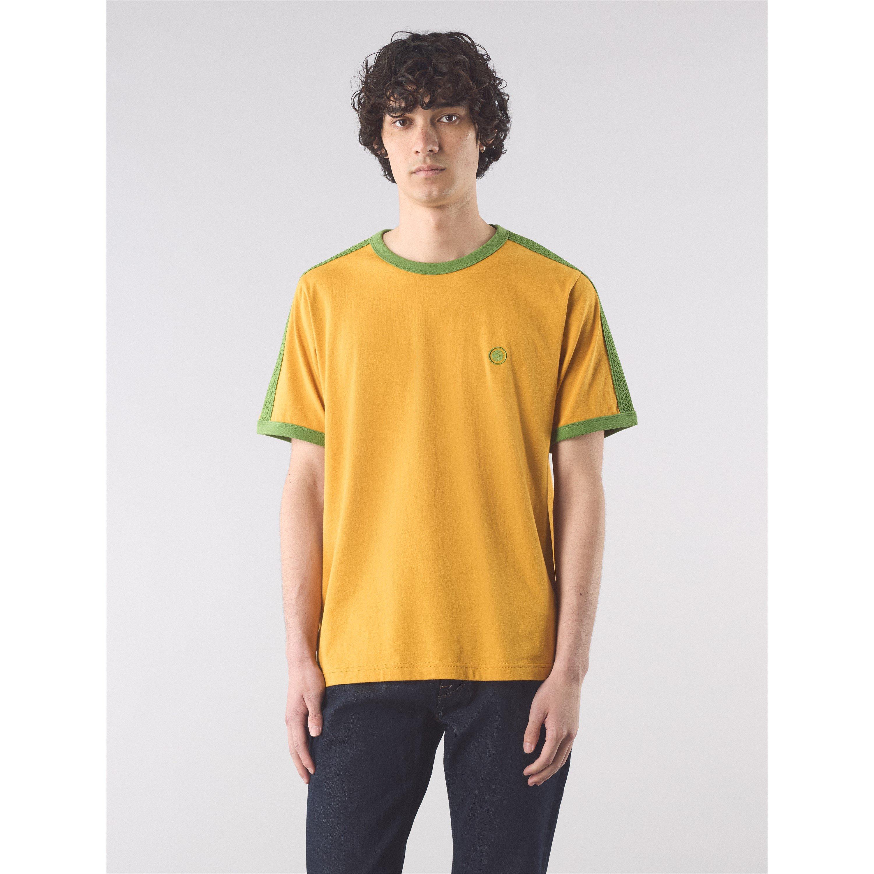 Gelb - Pretty Green - Men's PG Denton Short-Sleeve Regular Fit T-Shirt - 3