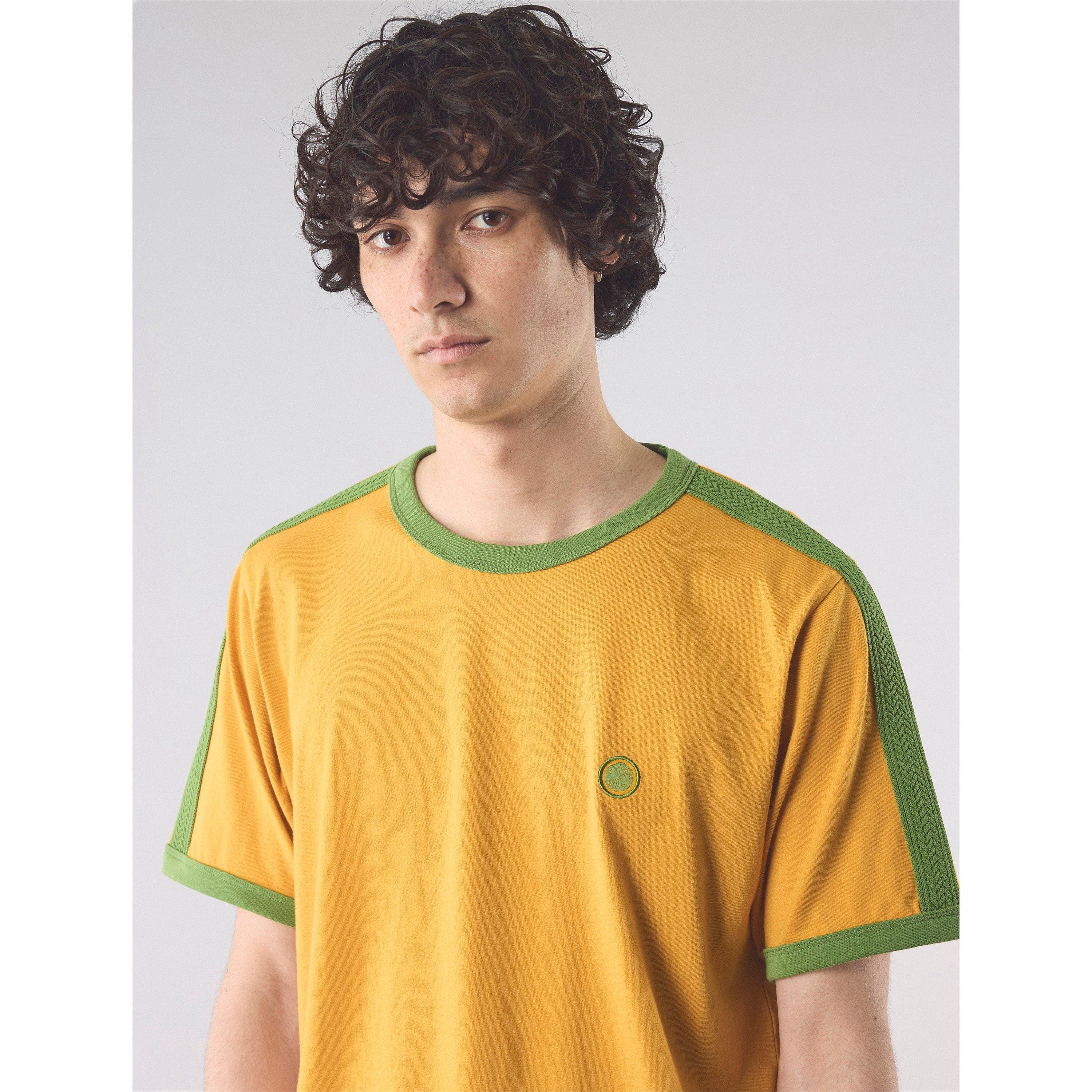 Gelb - Pretty Green - Men's PG Denton Short-Sleeve Regular Fit T-Shirt - 4