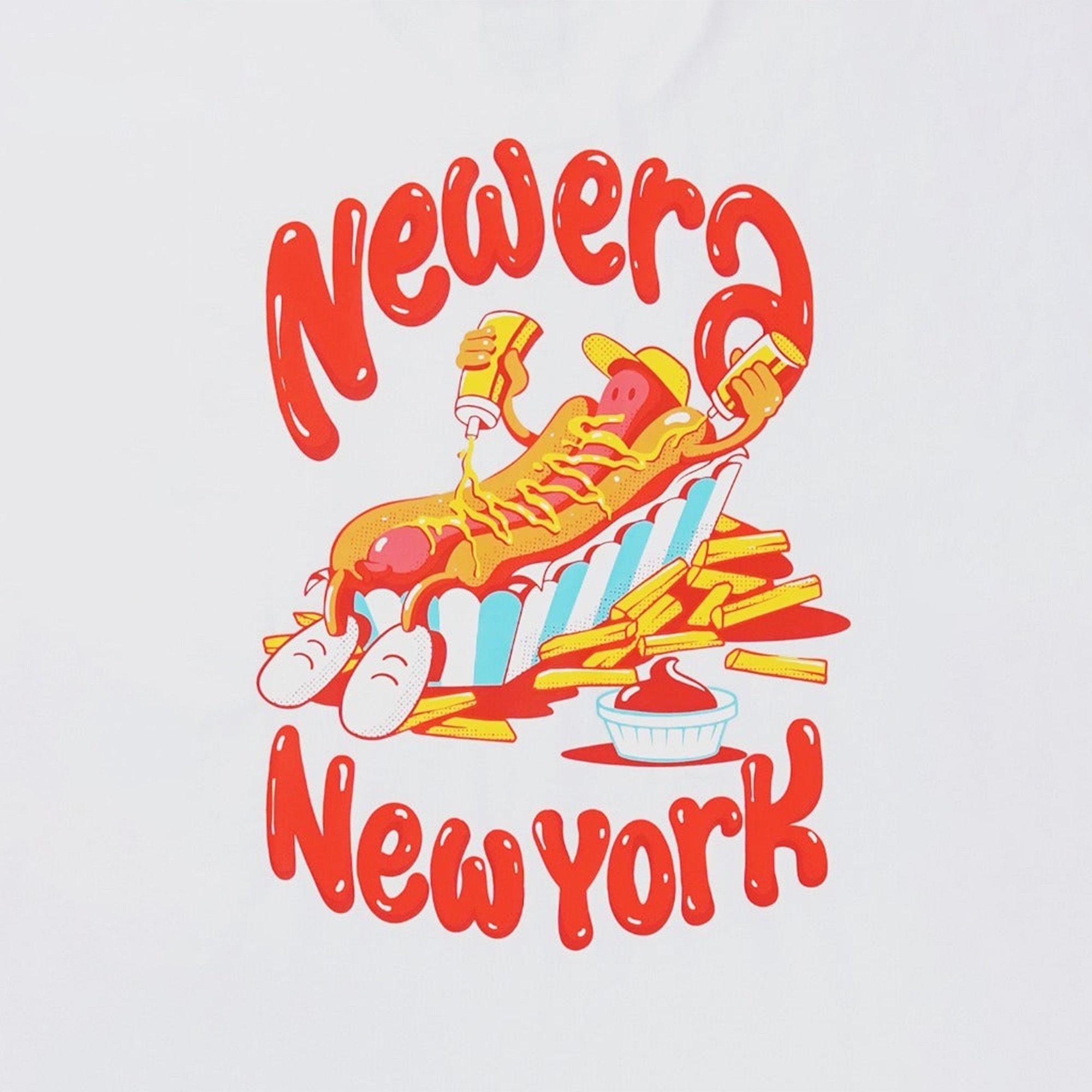 White - New Era - Men's Foodie Cotton Short-Sleeve T-Shirt - 5