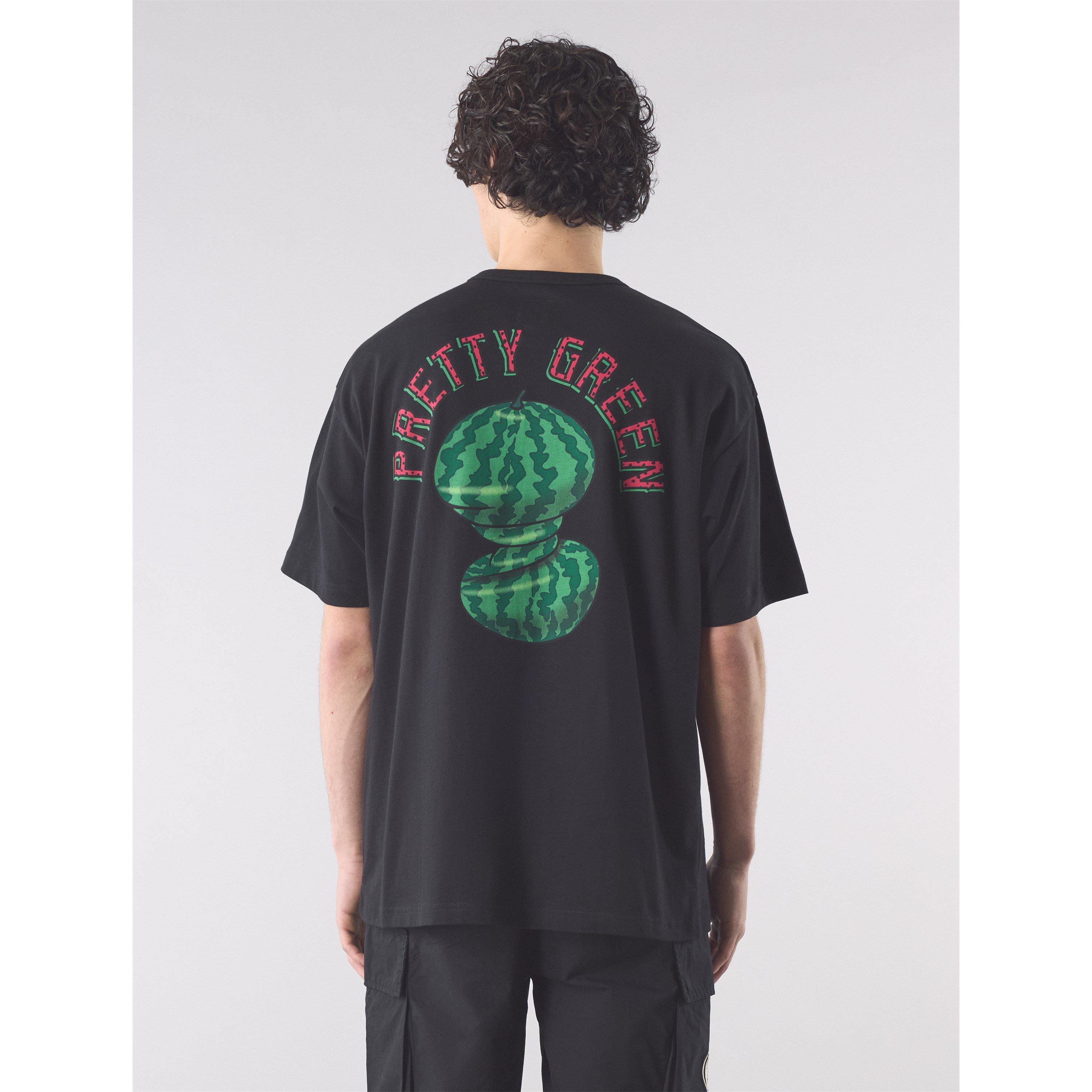 Nero - Pretty Green - Men's PG Twisted Melon Regular Fit T-Shirt - 4