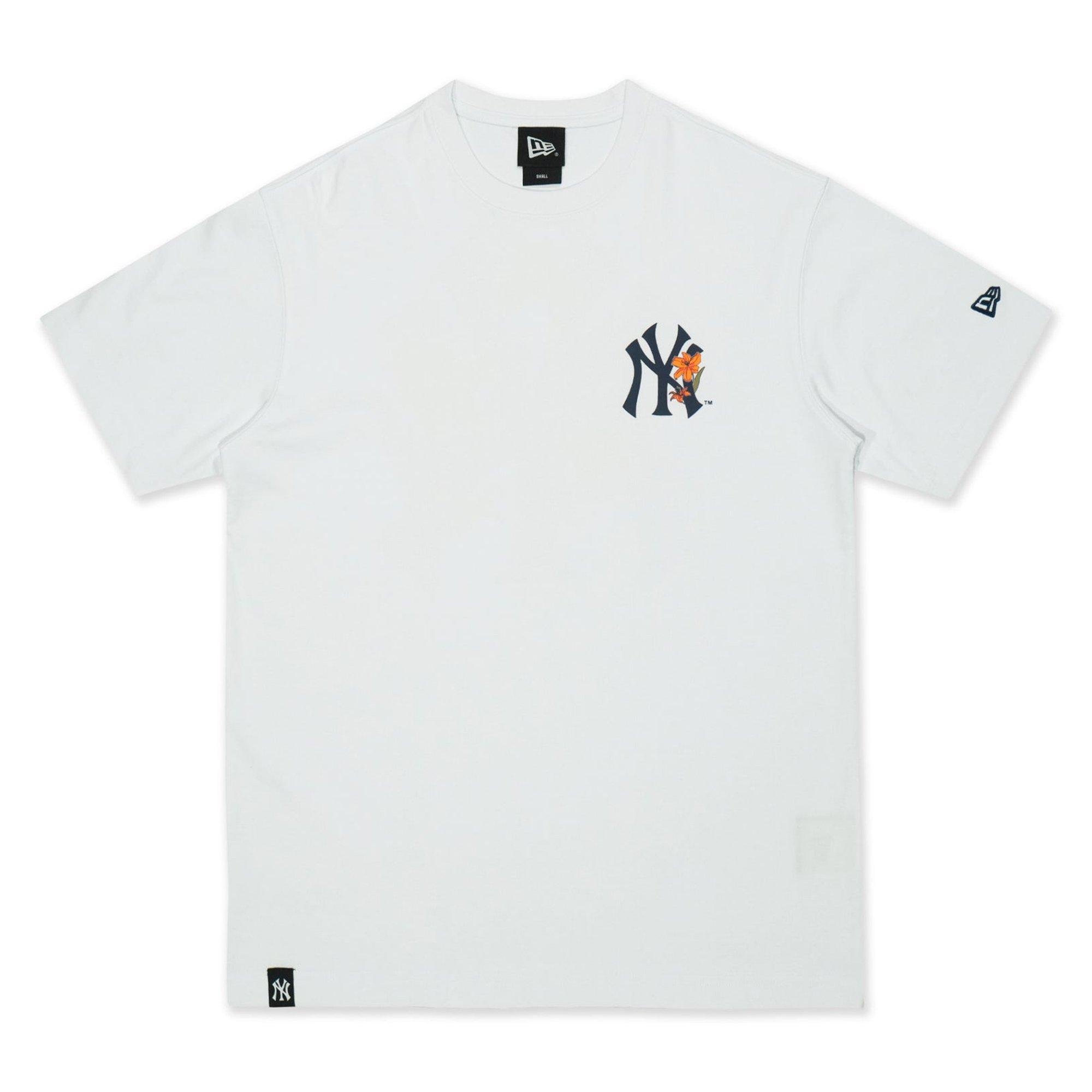 White - New Era - Men's New York Yankees Floral Cotton Short-Sleeve T-Shirt - 2
