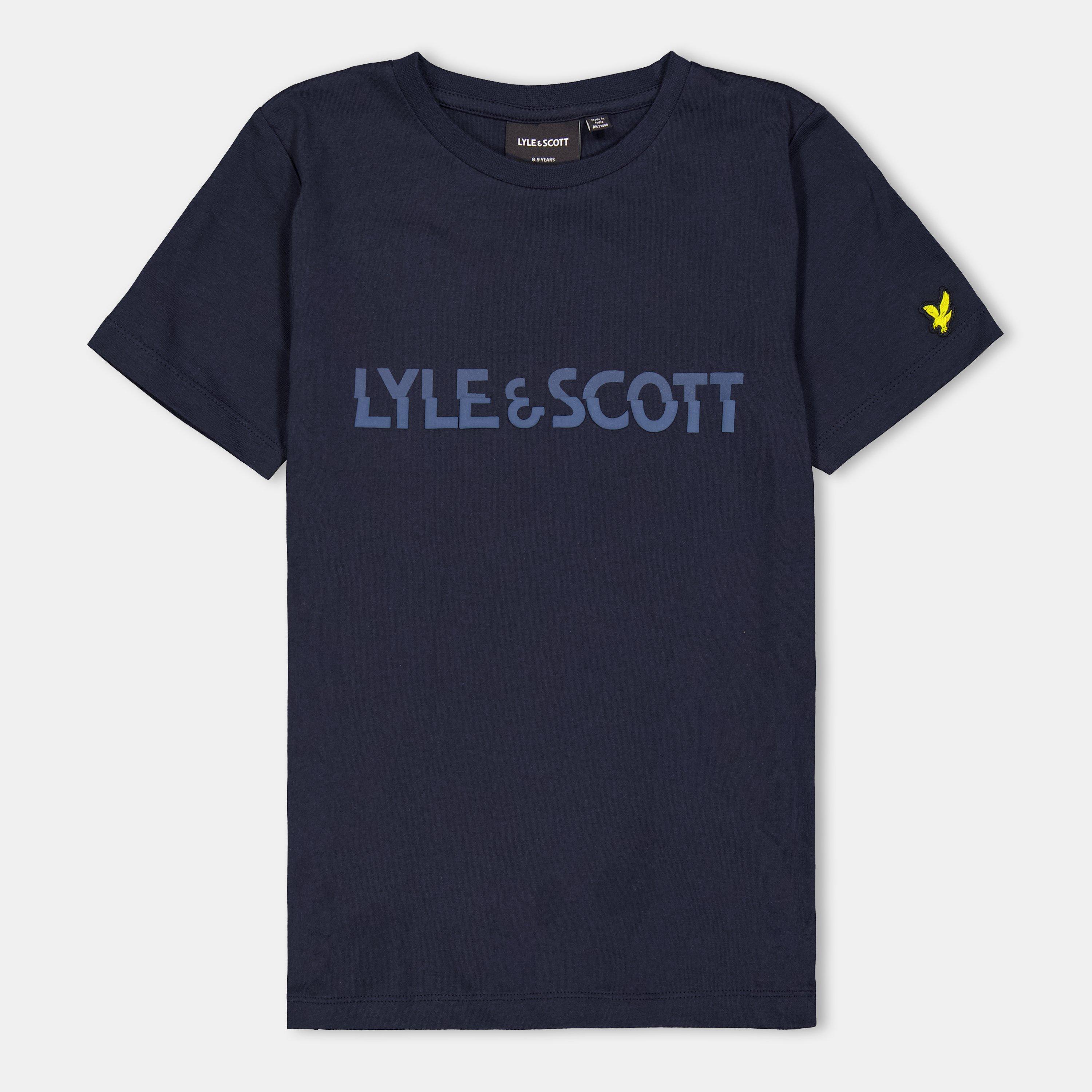 Lyle And Scott Boys Kids' Logo Regular Fit T-Shirt - Dark Navy Z271 - 10-11Y
