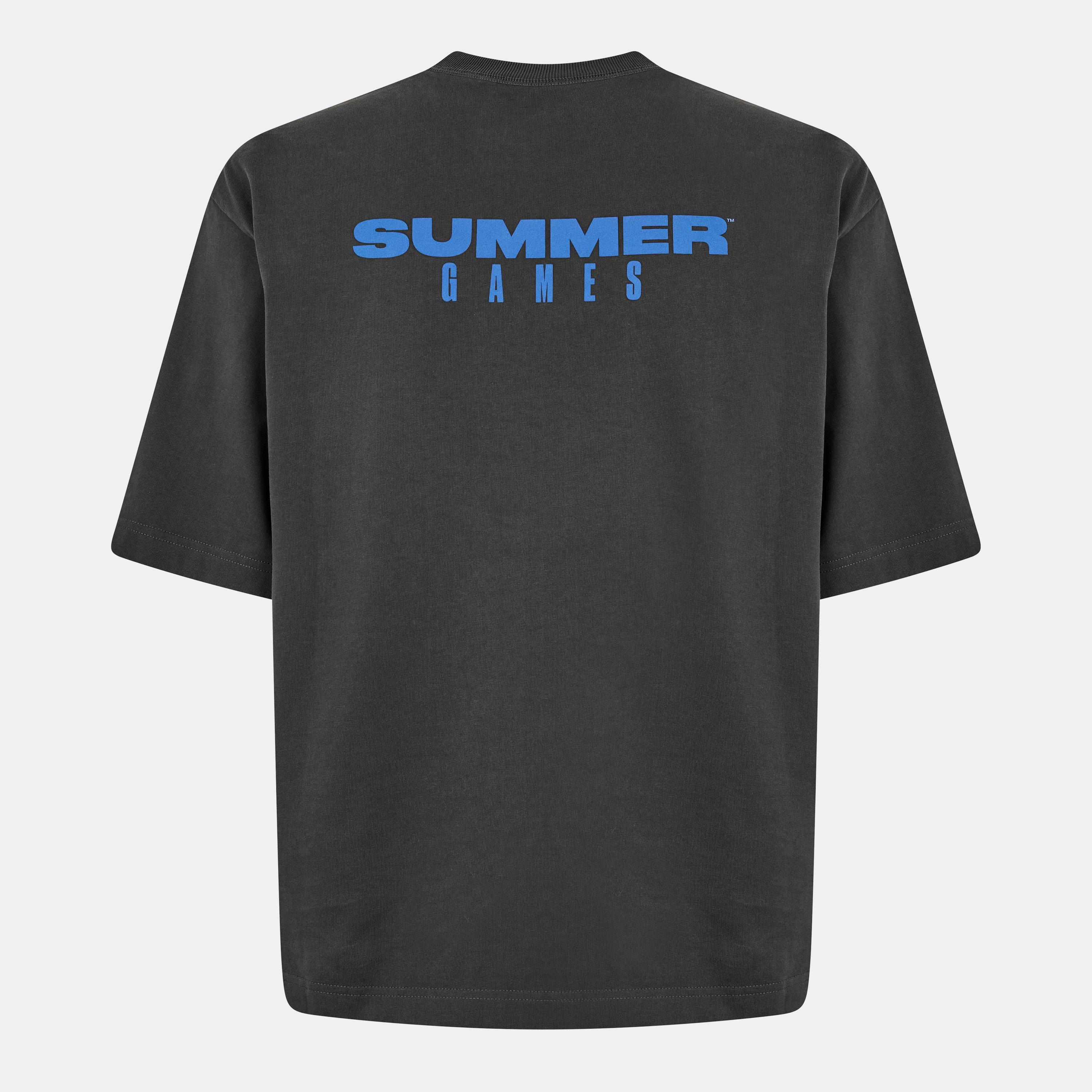 Jet Black - Summer Games - Men's Oversized T-Shirt - 2
