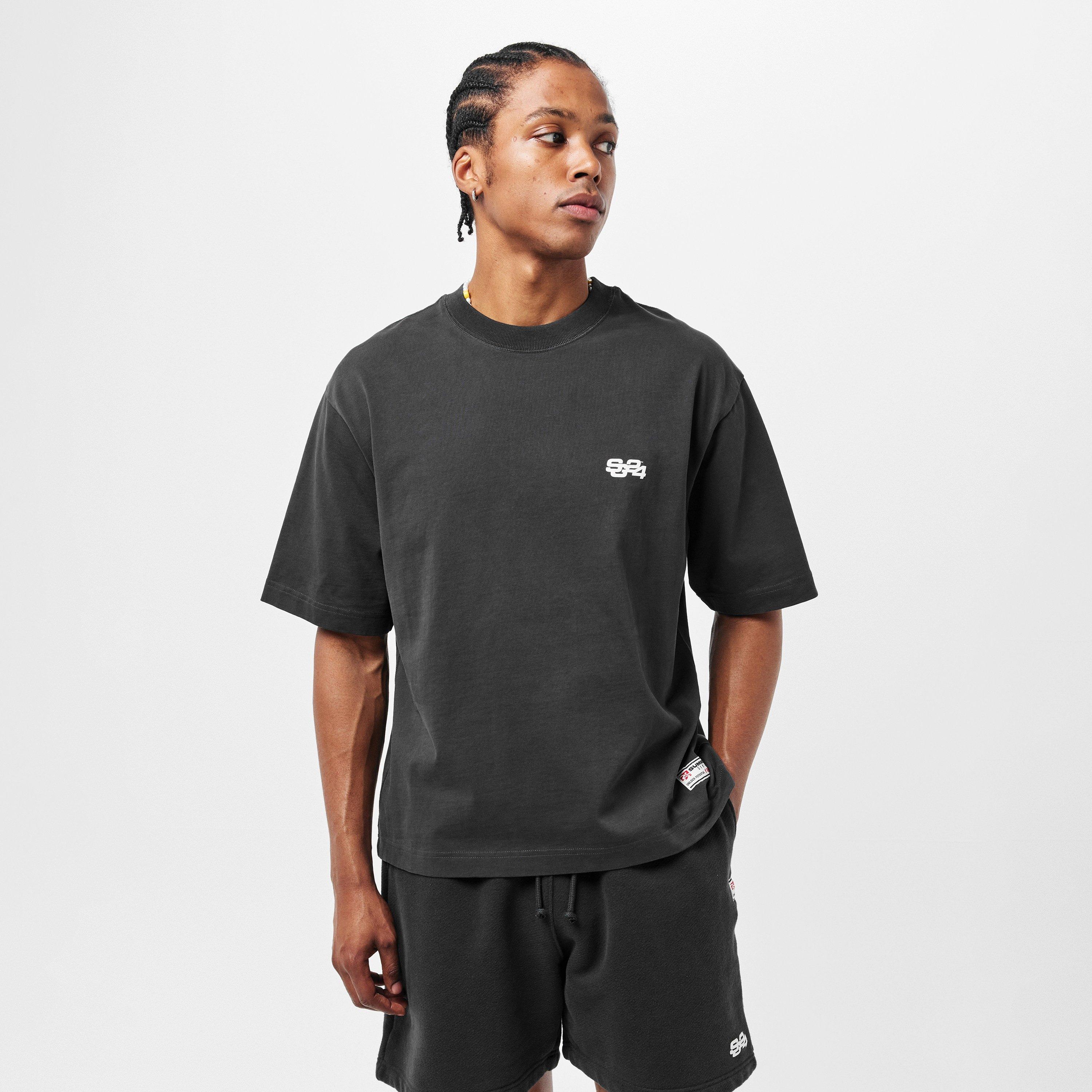 Jet Black - Summer Games - Men's Oversized T-Shirt - 3