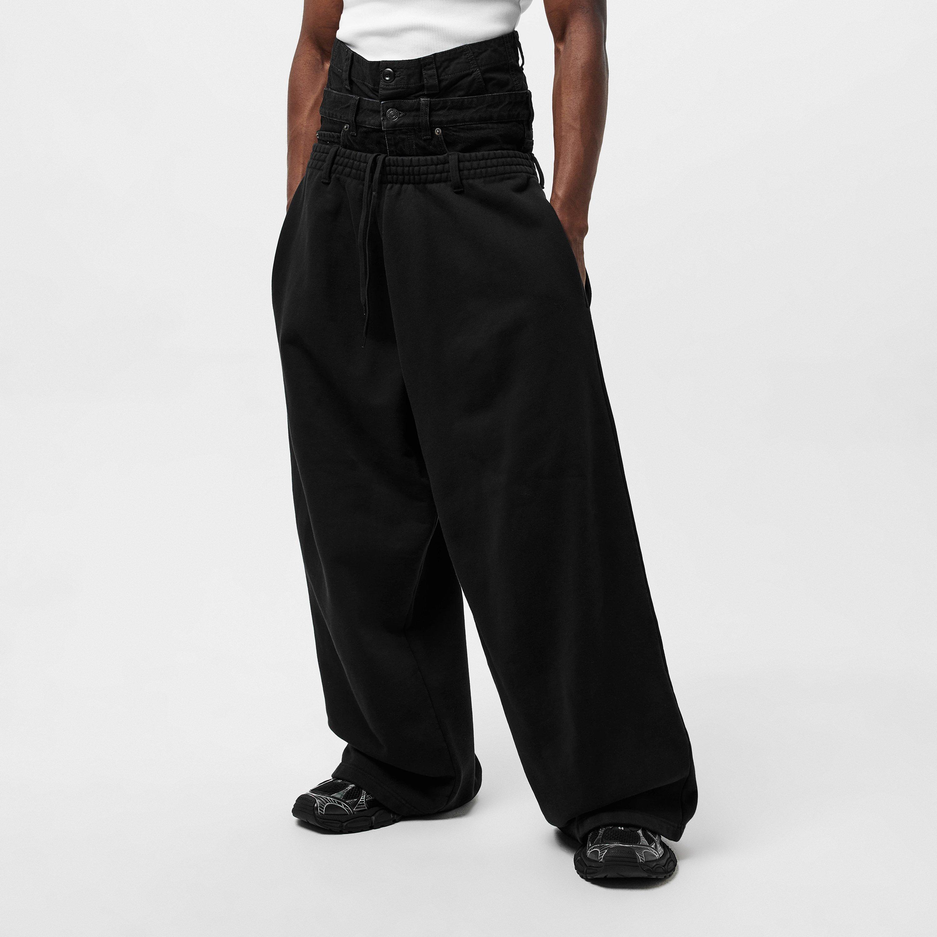 Black - Balenciaga - Layered Jogging Bottoms - 3