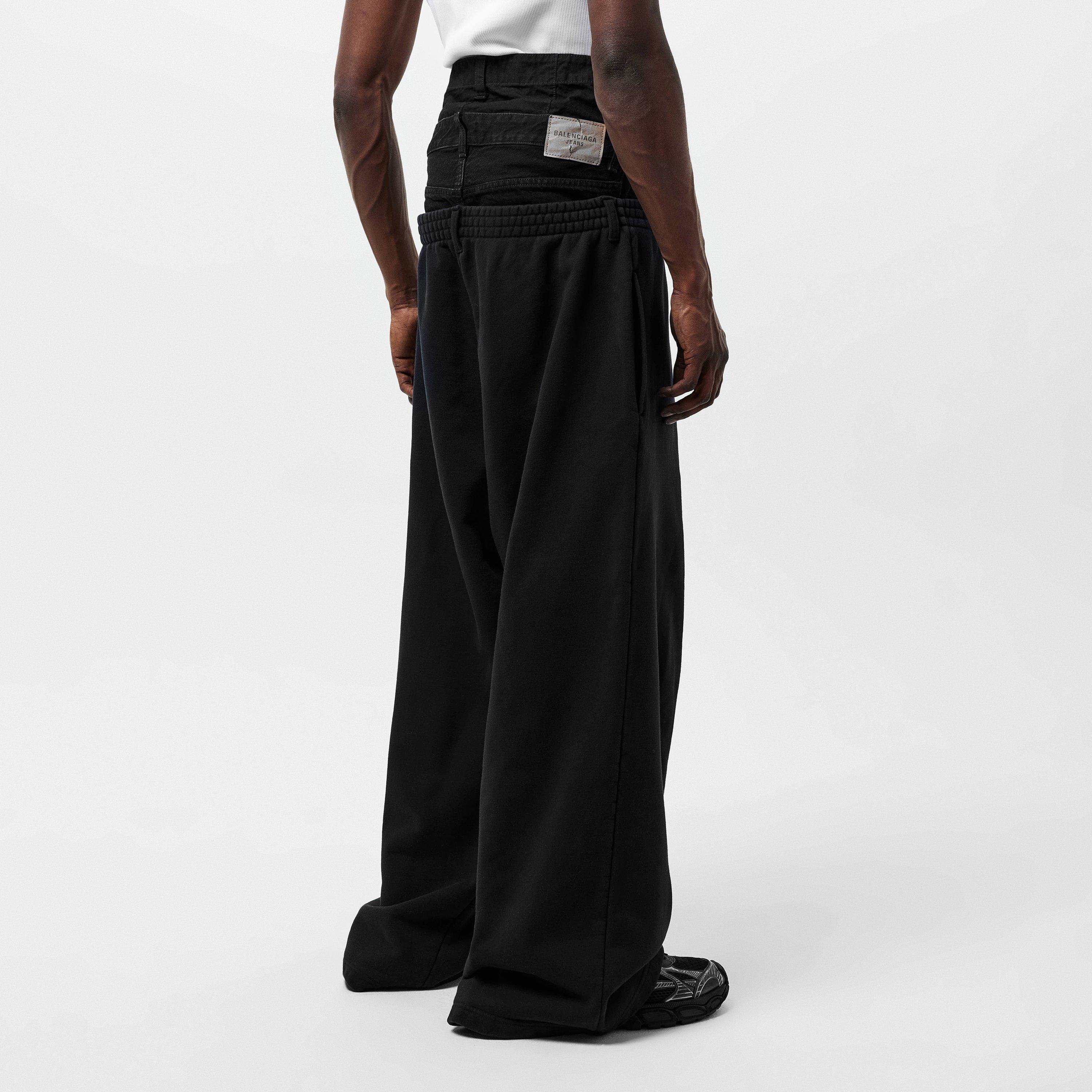 Black - Balenciaga - Layered Jogging Bottoms - 4