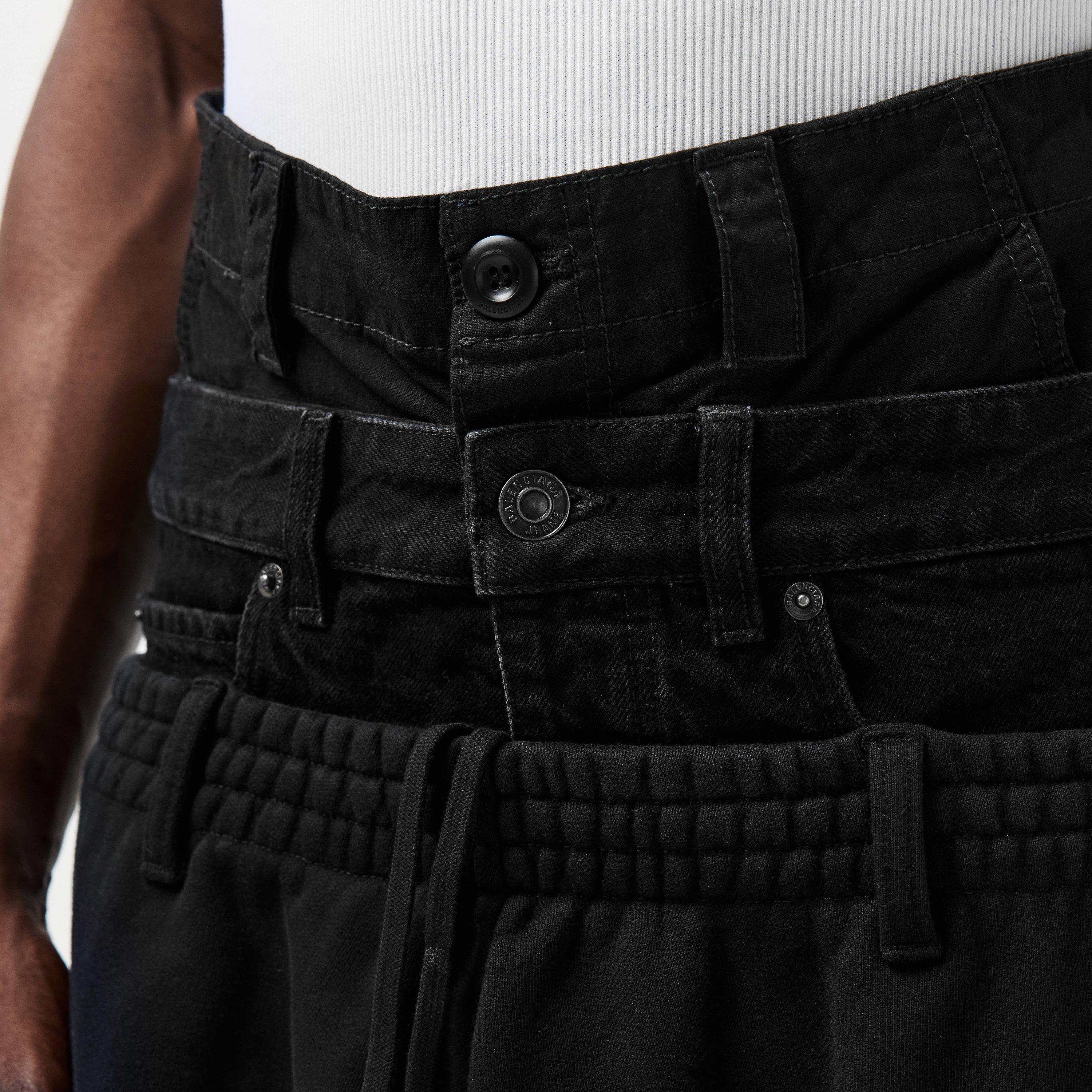 Black - Balenciaga - Layered Jogging Bottoms - 5