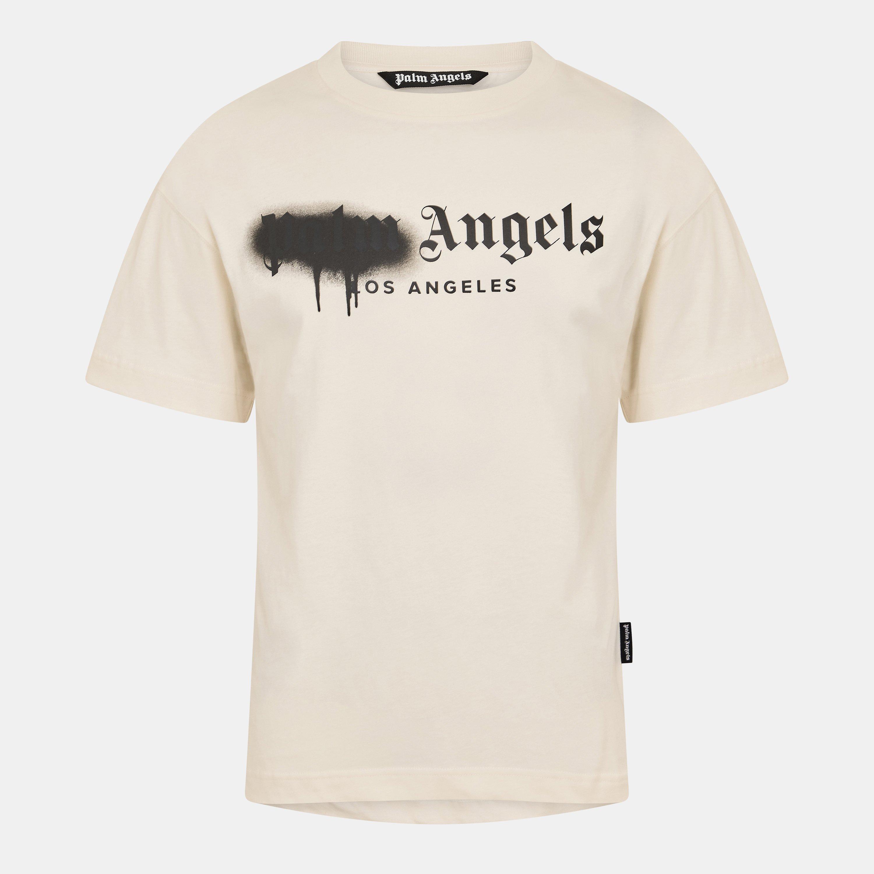 Palm Angels Men's Spray T-Shirt - White/Black - L