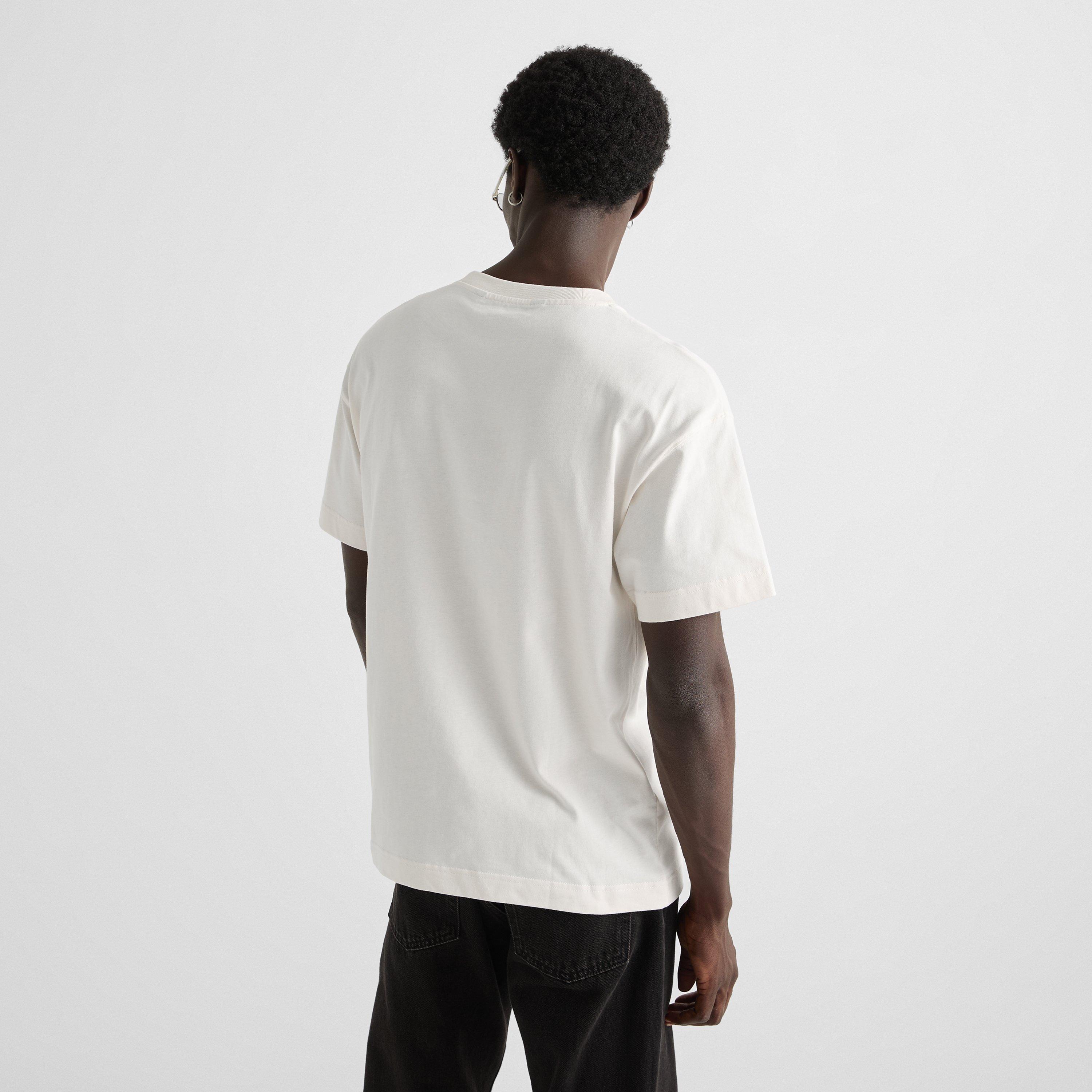 White/Black - Palm Angels - Men's Spray T-Shirt - 4