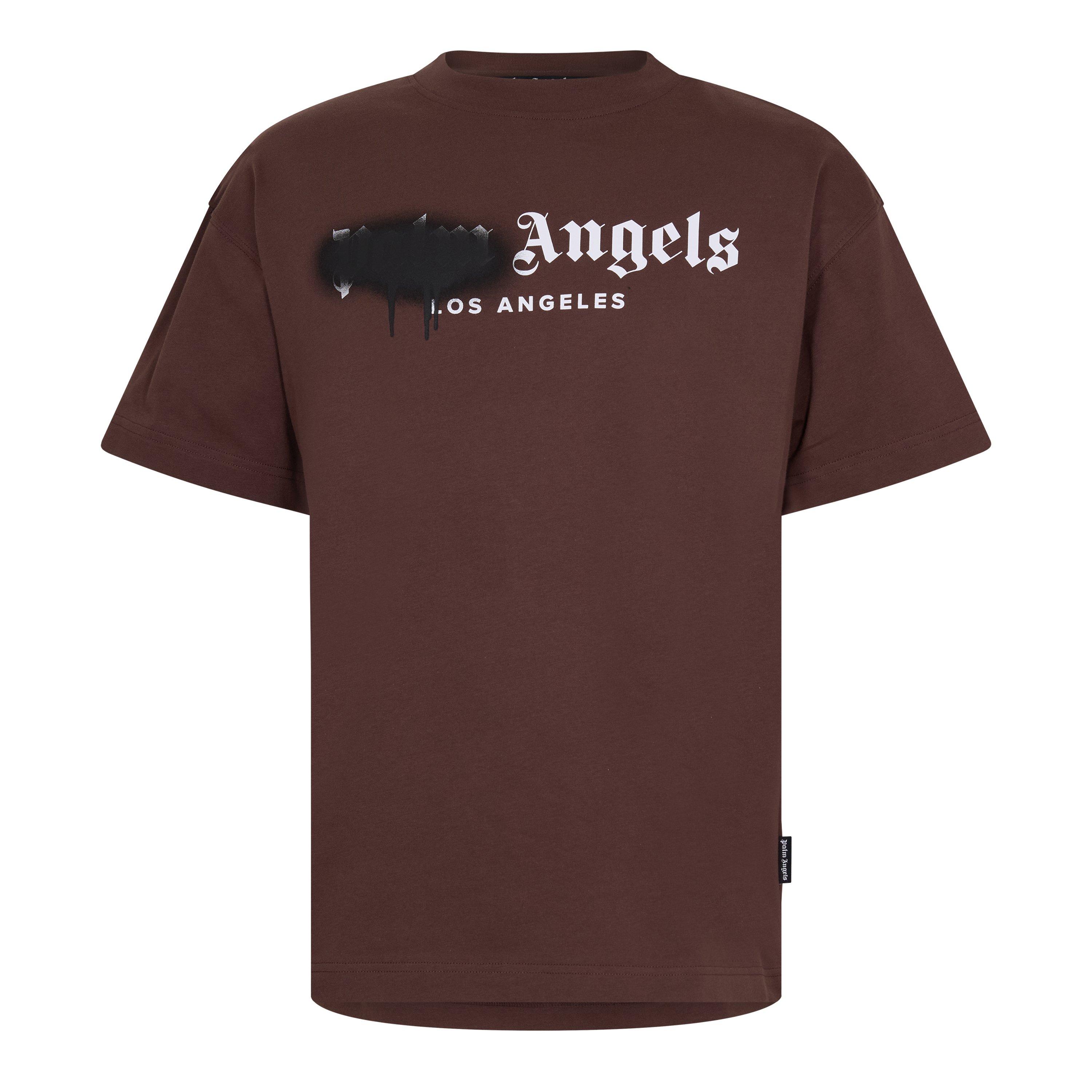 Palm Angels Men's Spray T-Shirt - Brown/Black - S