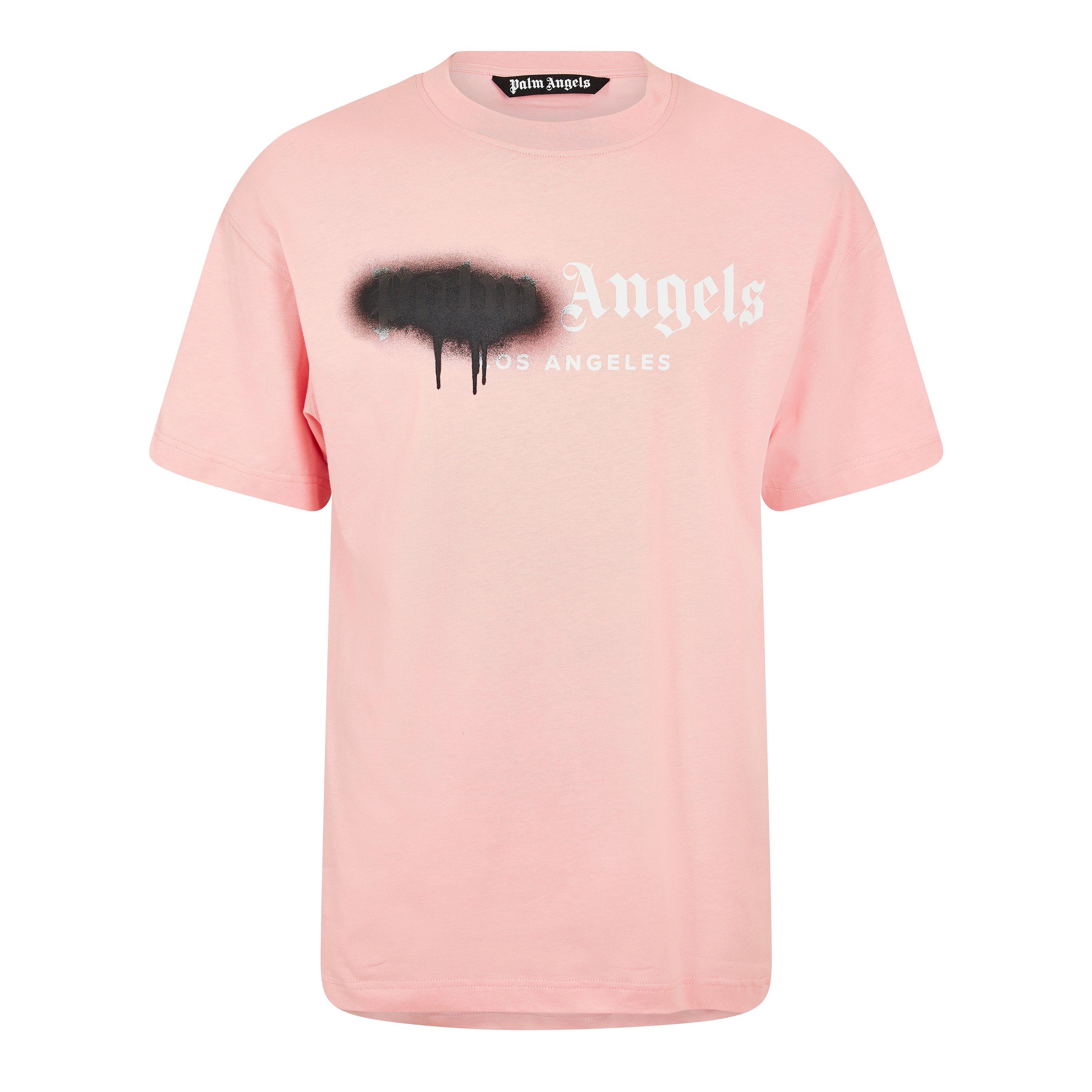 Palm Angels Men's Spray T-Shirt - Pink/Black - L