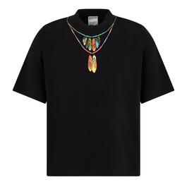 Marcelo Burlon Feather Necklace T Shirt