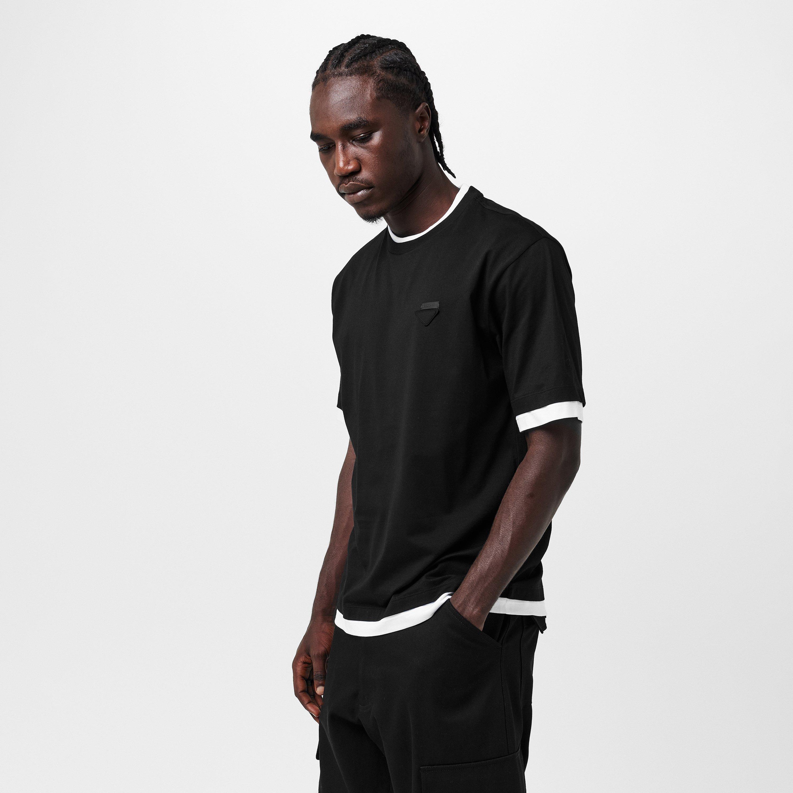 Nero Bianco - Prada - Men's Oversized T-Shirt Design - 3