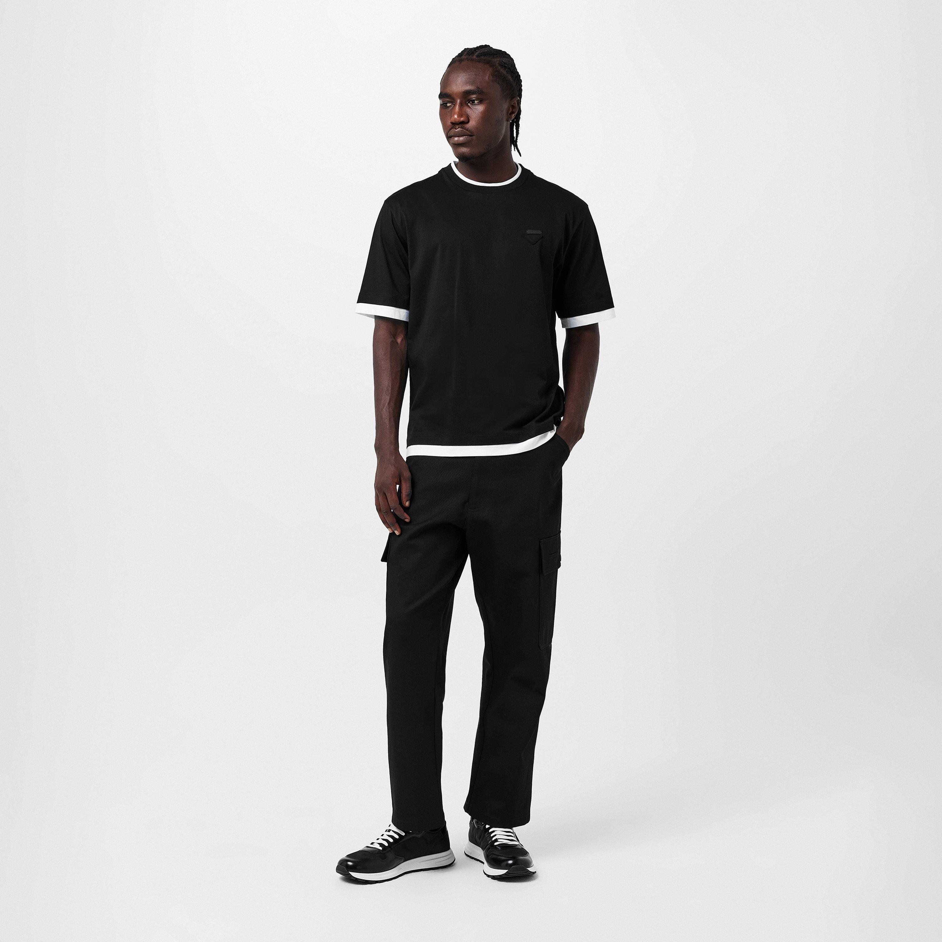 Nero Bianco - Prada - Men's Oversized T-Shirt Design - 6