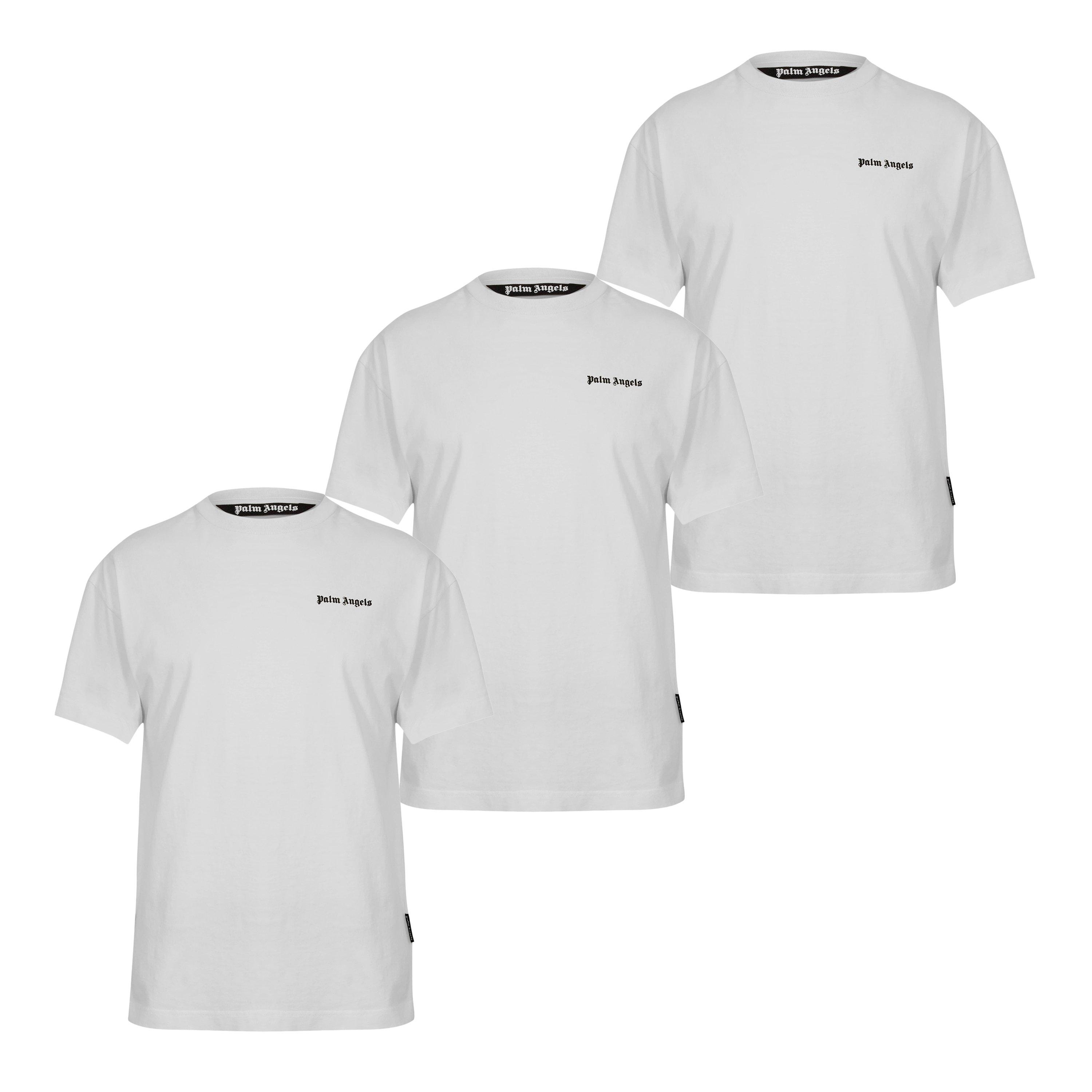 Palm Angels Men's Small Logo T-Shirt - White - XL