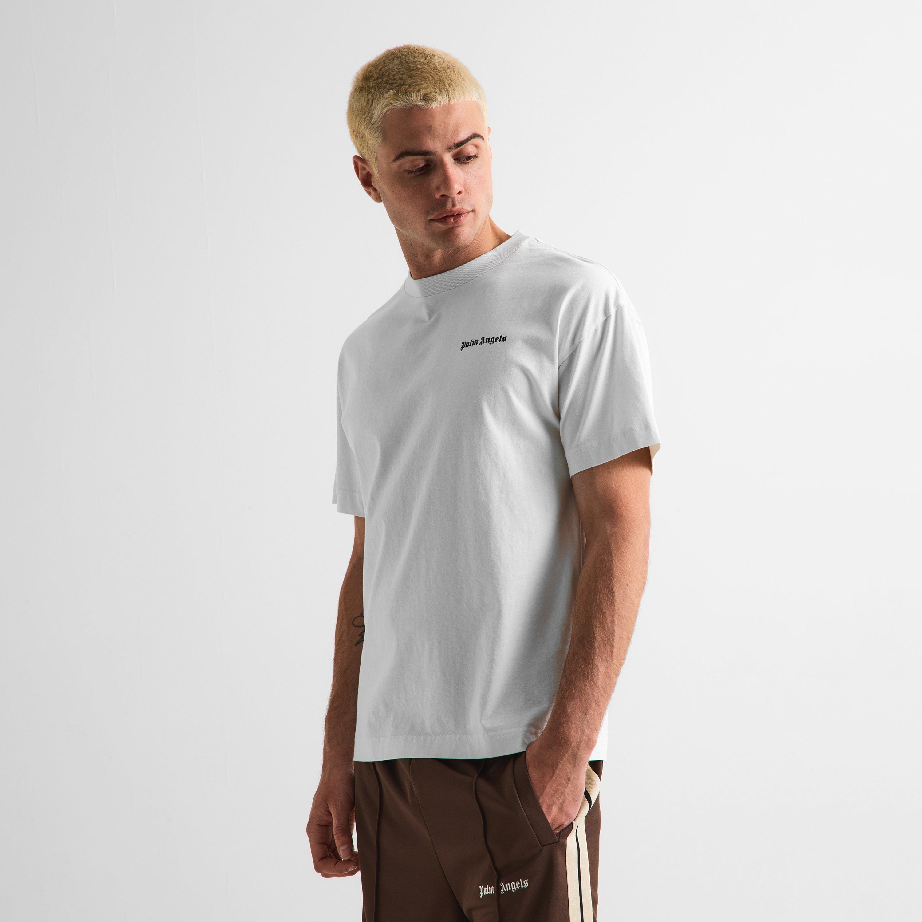 White - Palm Angels - Men's Small Logo T-Shirt - 3