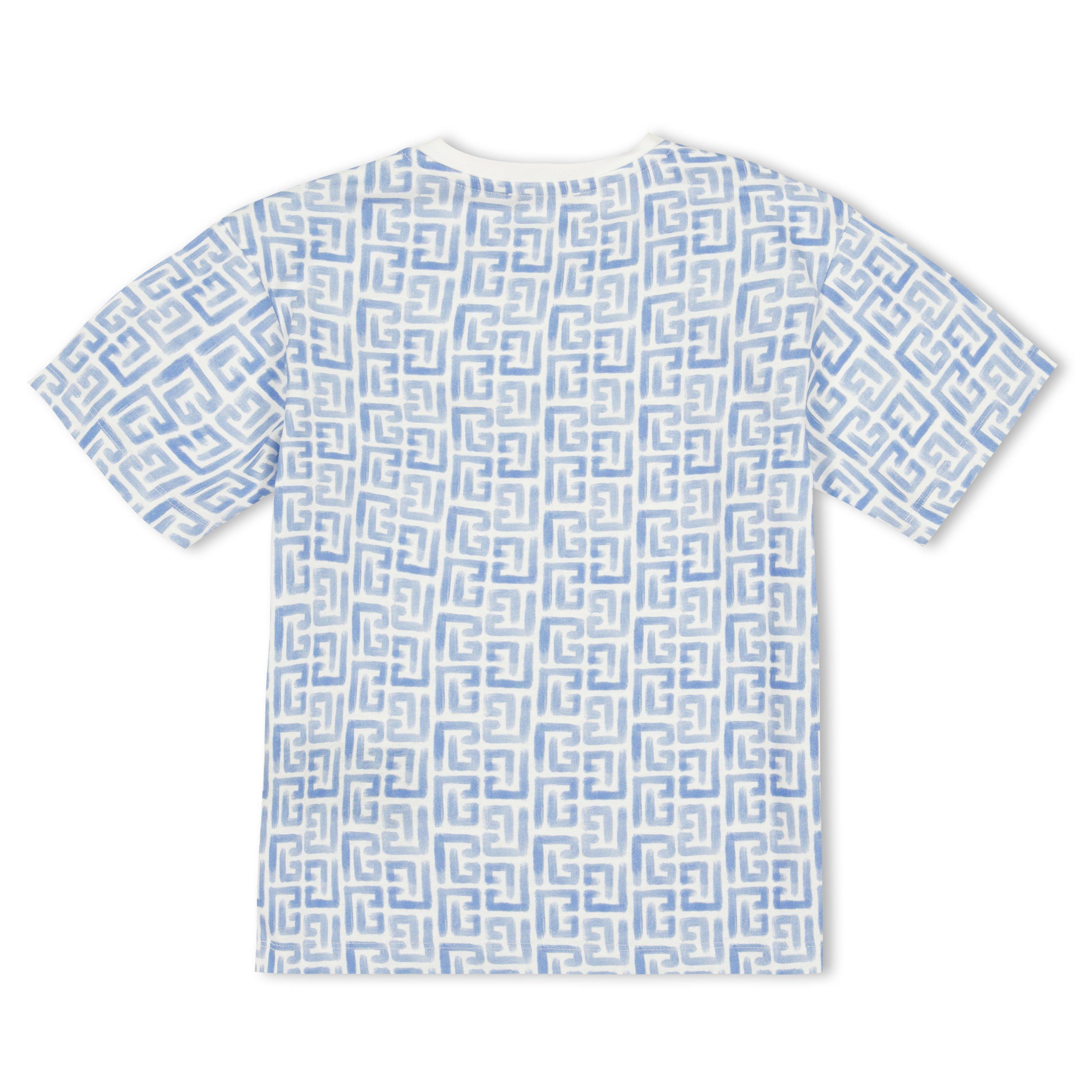 Light Blu 100CE - Balmain - Balmain AOP Tee Jn61 - 2