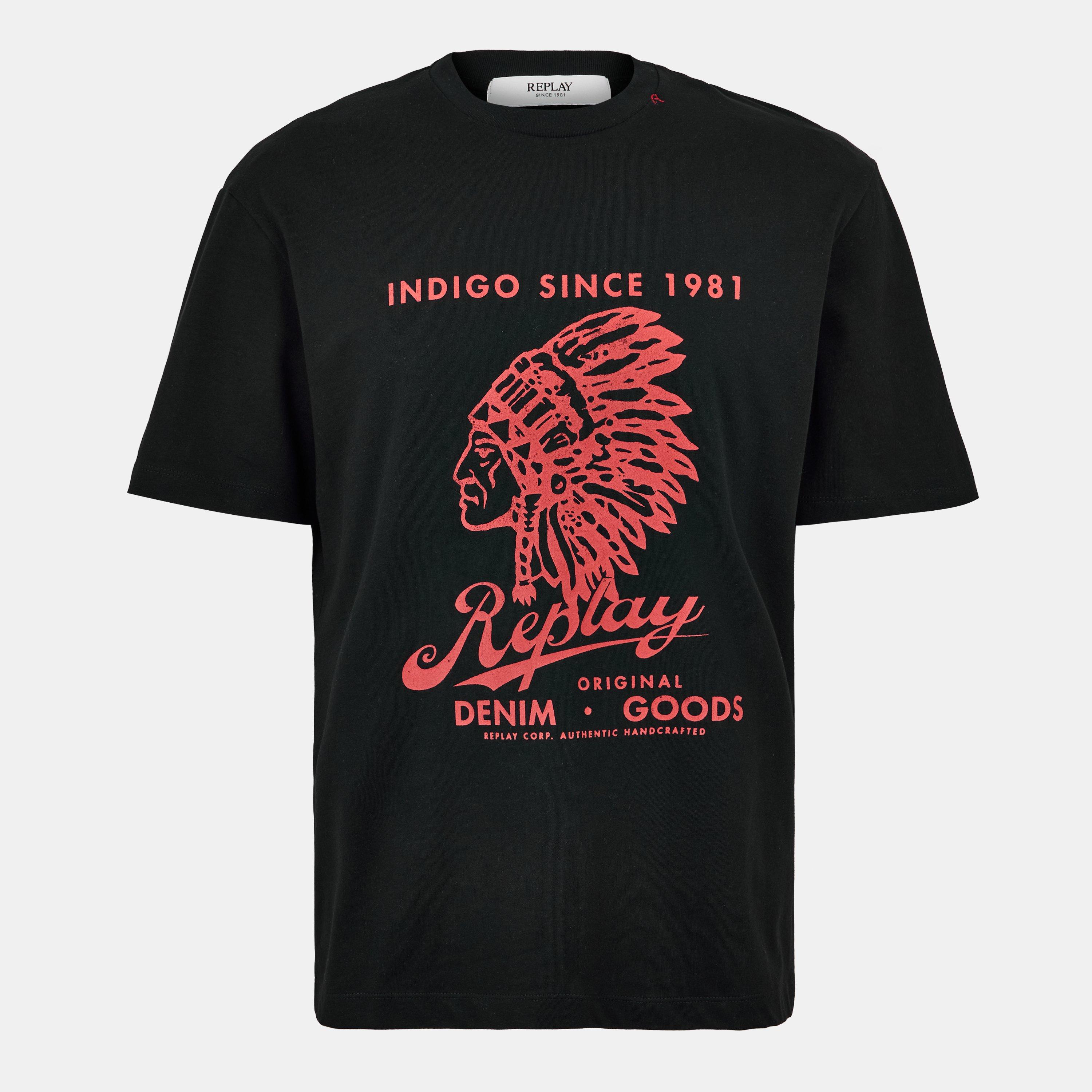 Black - Replay - Men's Native T-Shirt - 1
