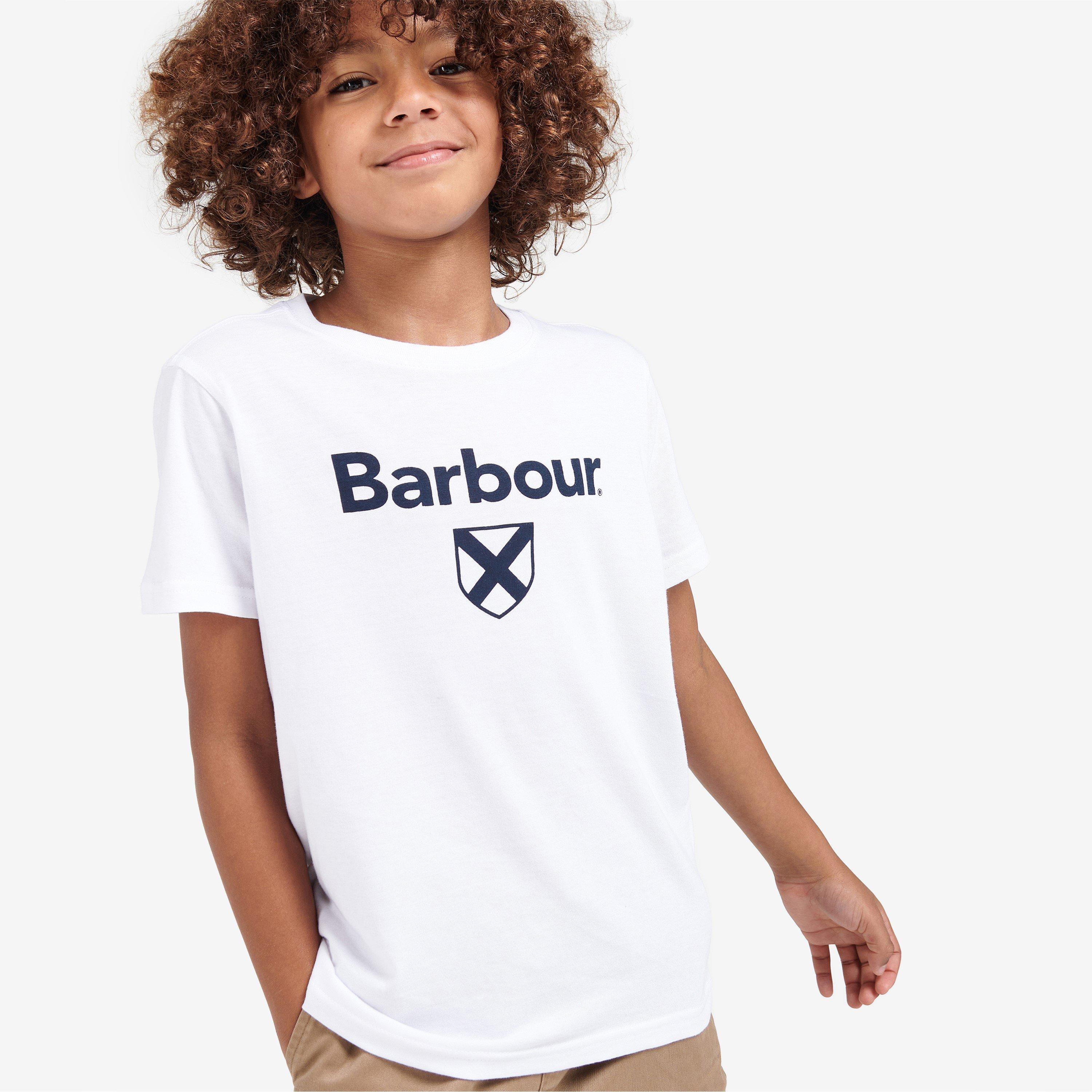 White WH11 - Barbour - Boys Essential Shield T-Shirt - 2