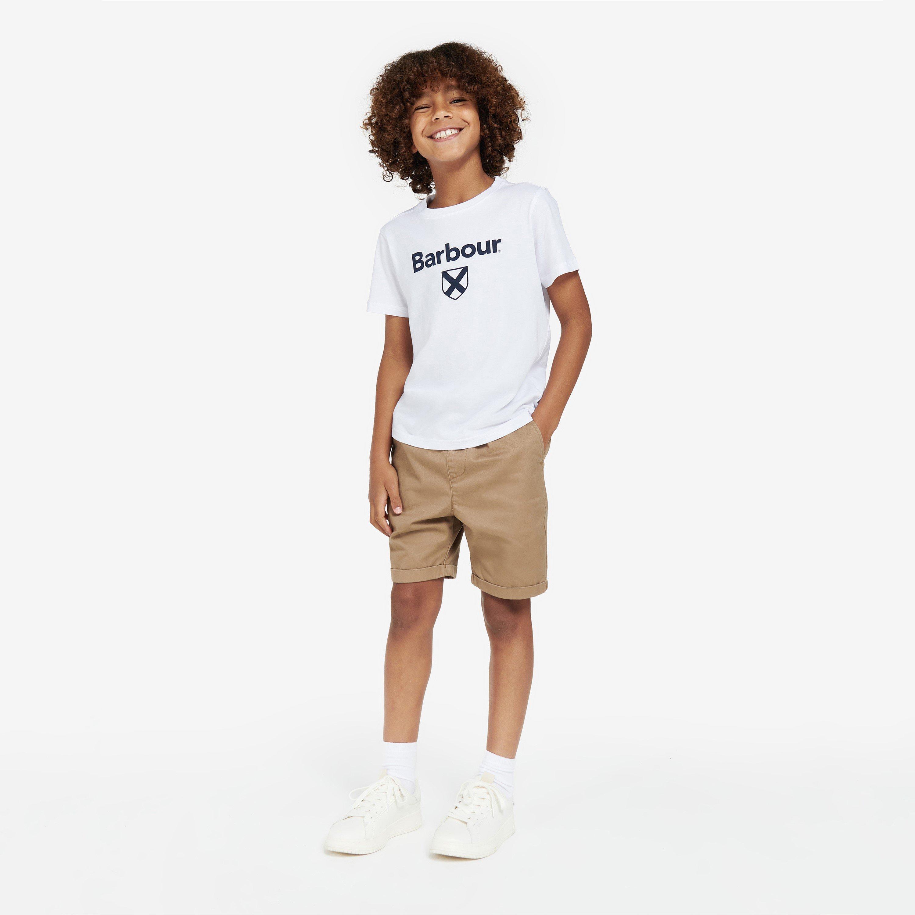 White WH11 - Barbour - Boys Essential Shield T-Shirt - 5