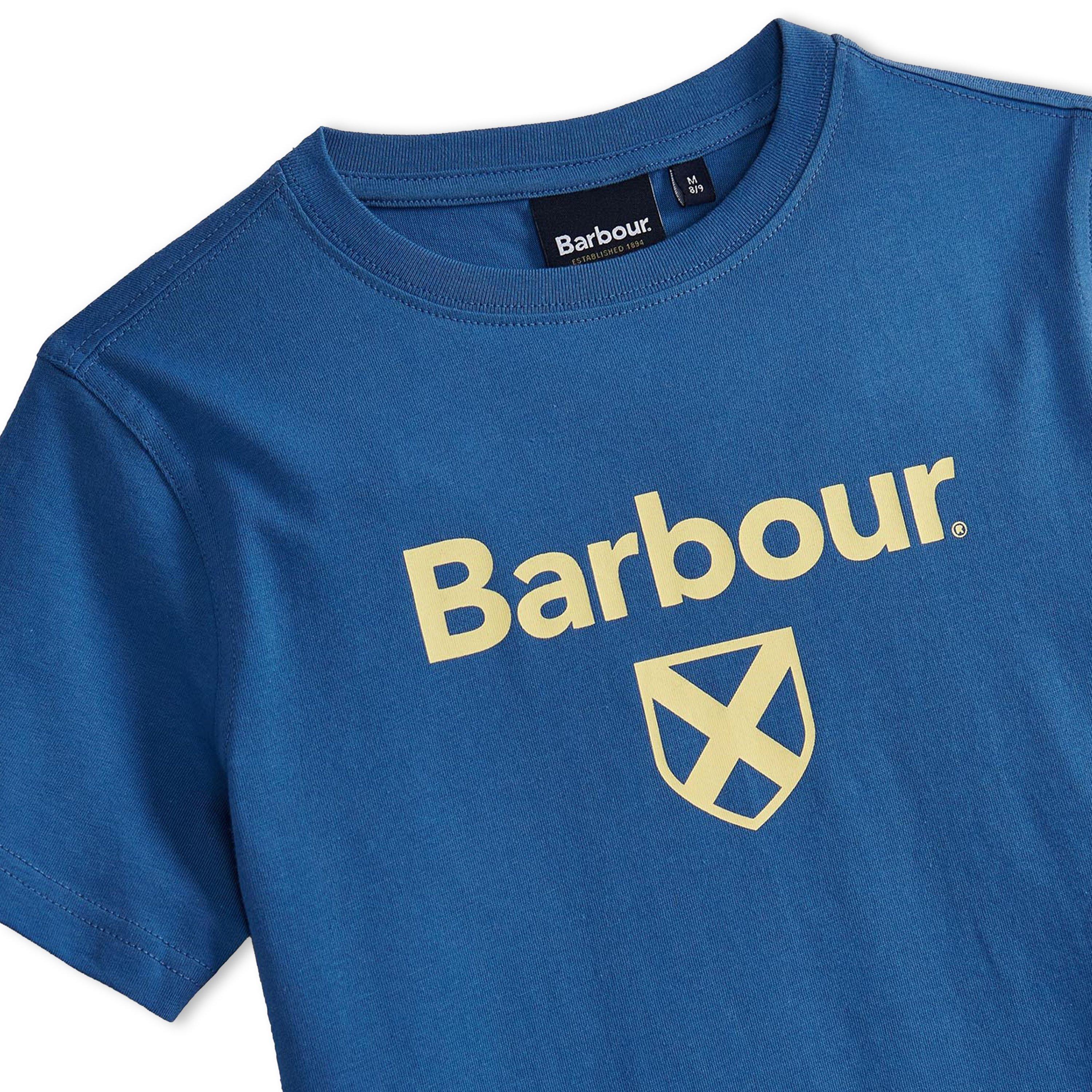 Fed Blue BU67 - Barbour - Boys Essential Shield T-Shirt - 3