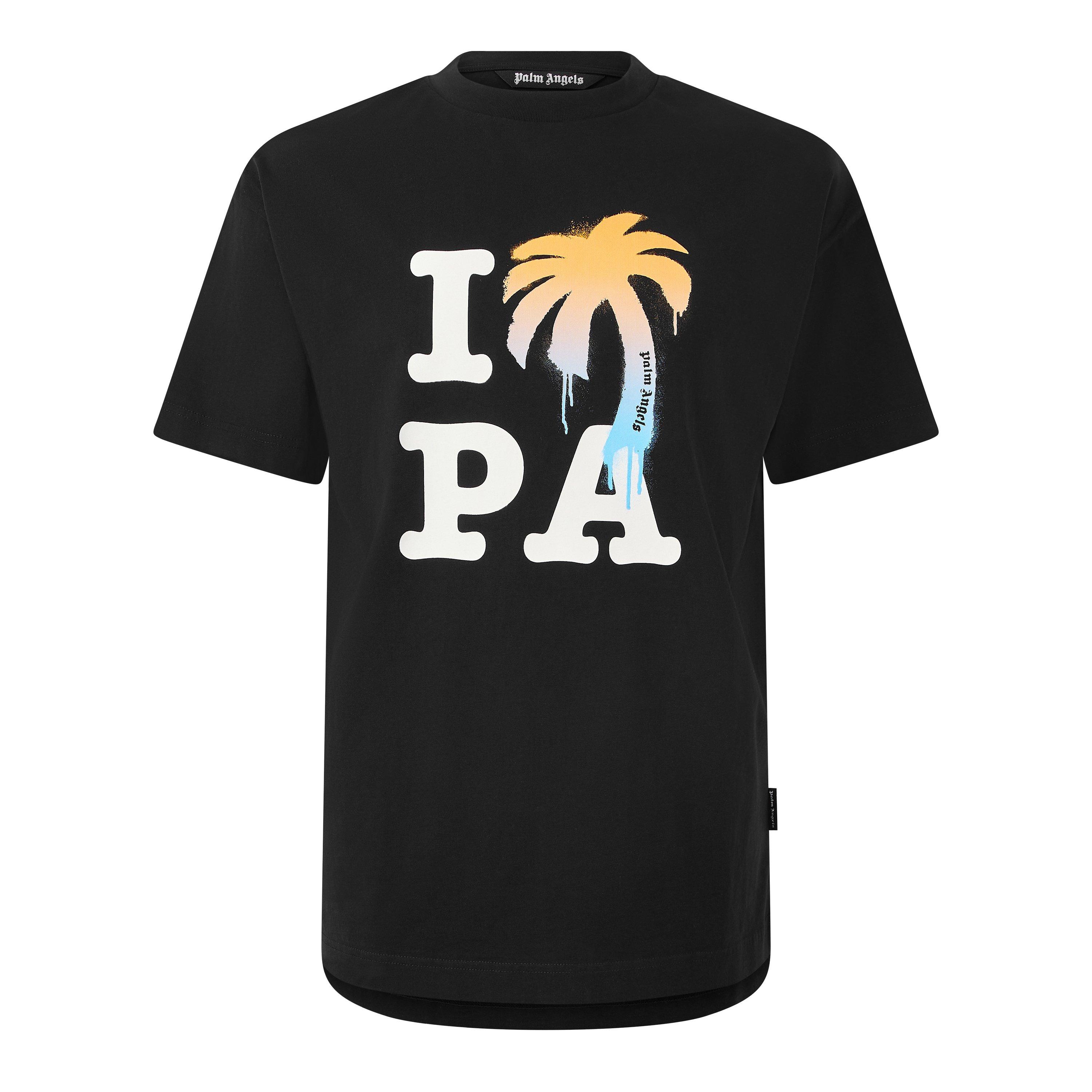 Palm Angels Men's T-Shirt - Black/White - M