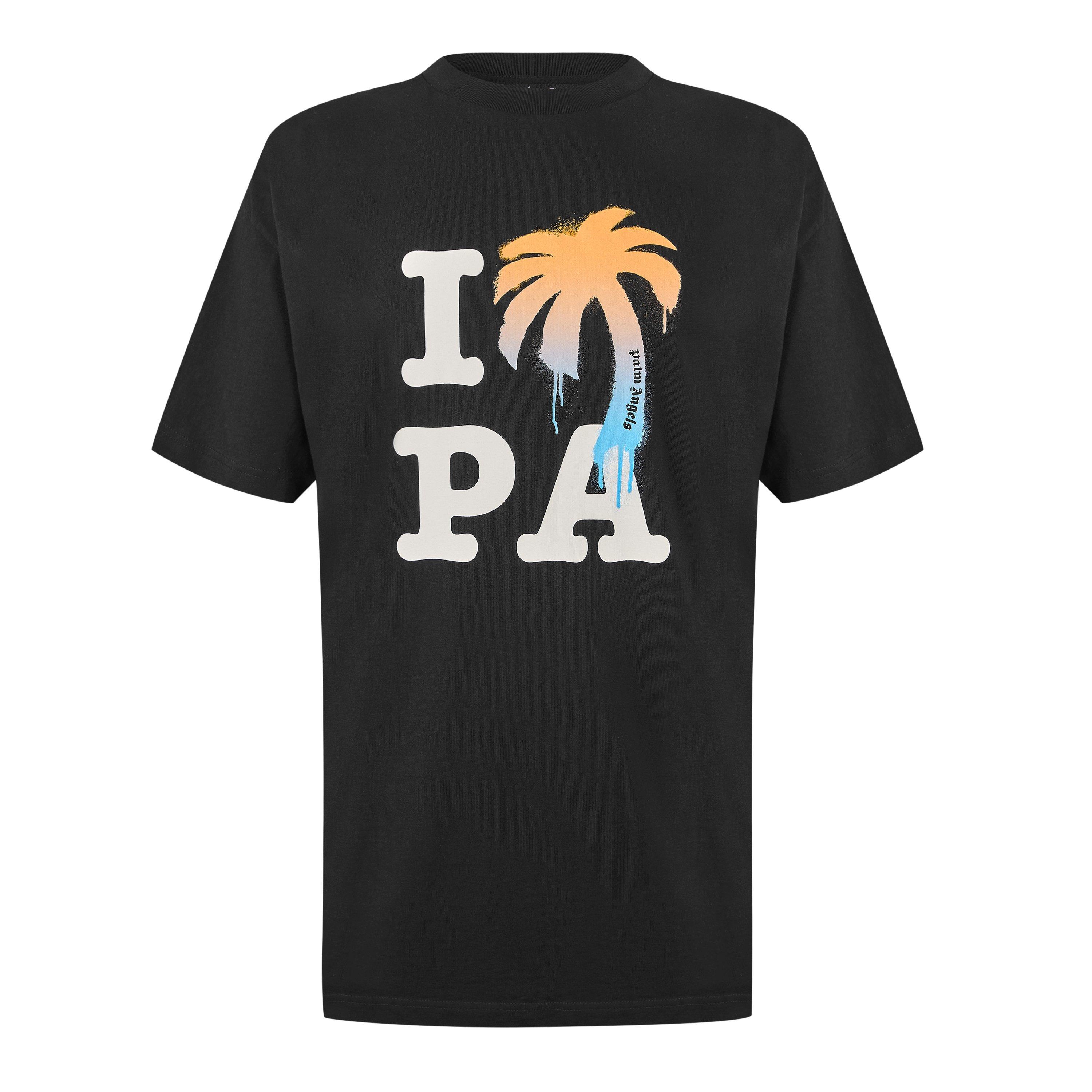 Black/White - Palm Angels - Men's T-Shirt - 1