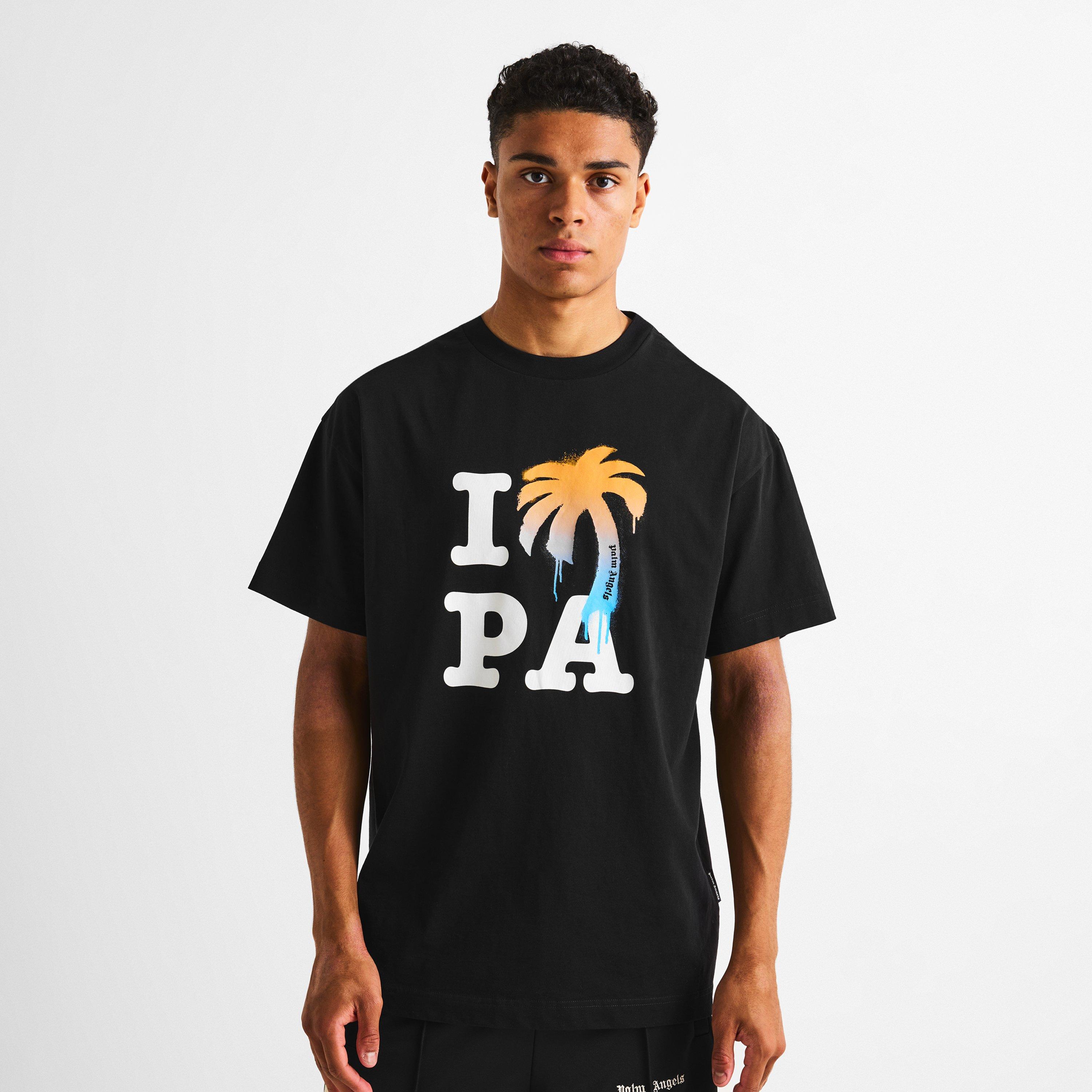 Black/White - Palm Angels - Men's T-Shirt - 3
