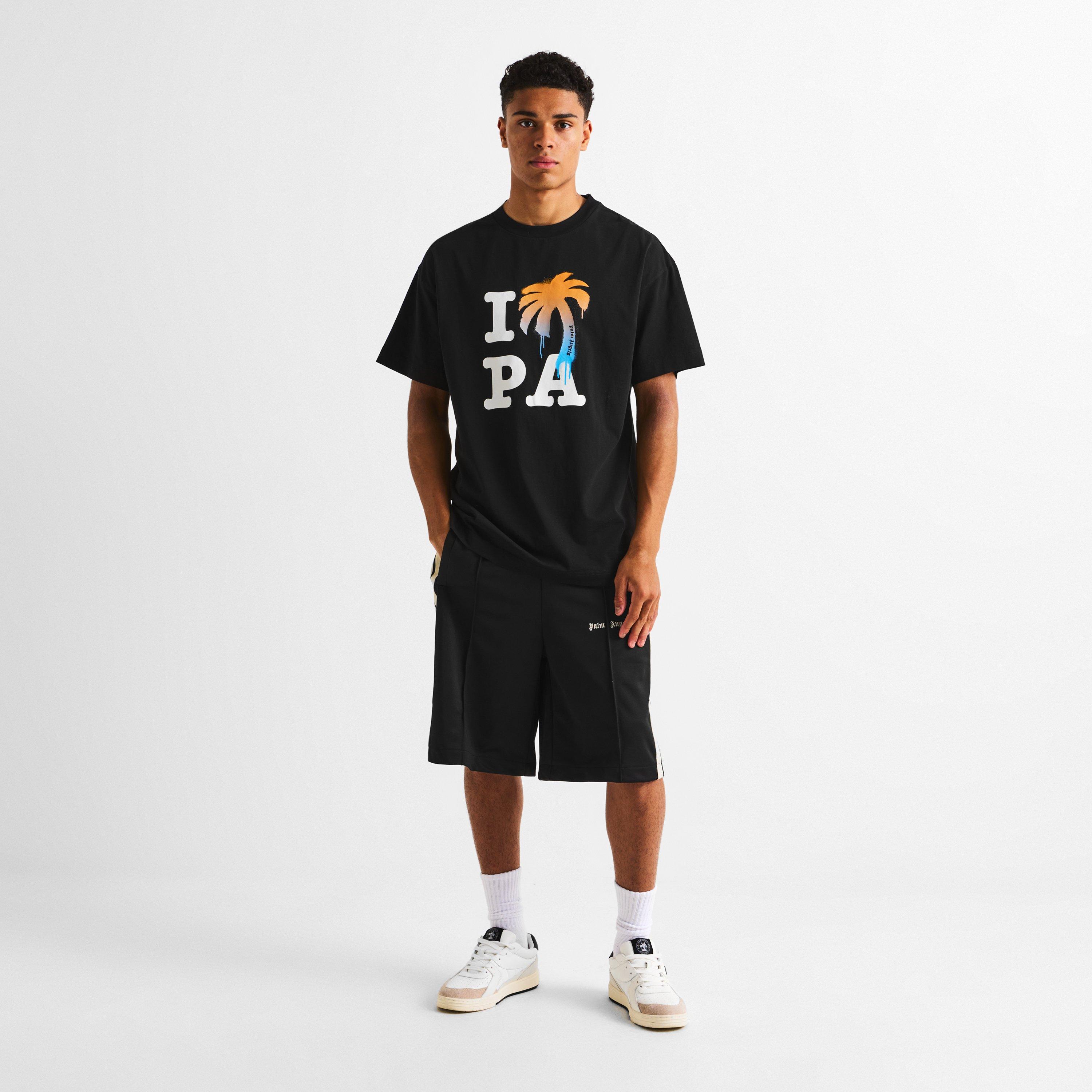 Black/White - Palm Angels - Men's T-Shirt - 6
