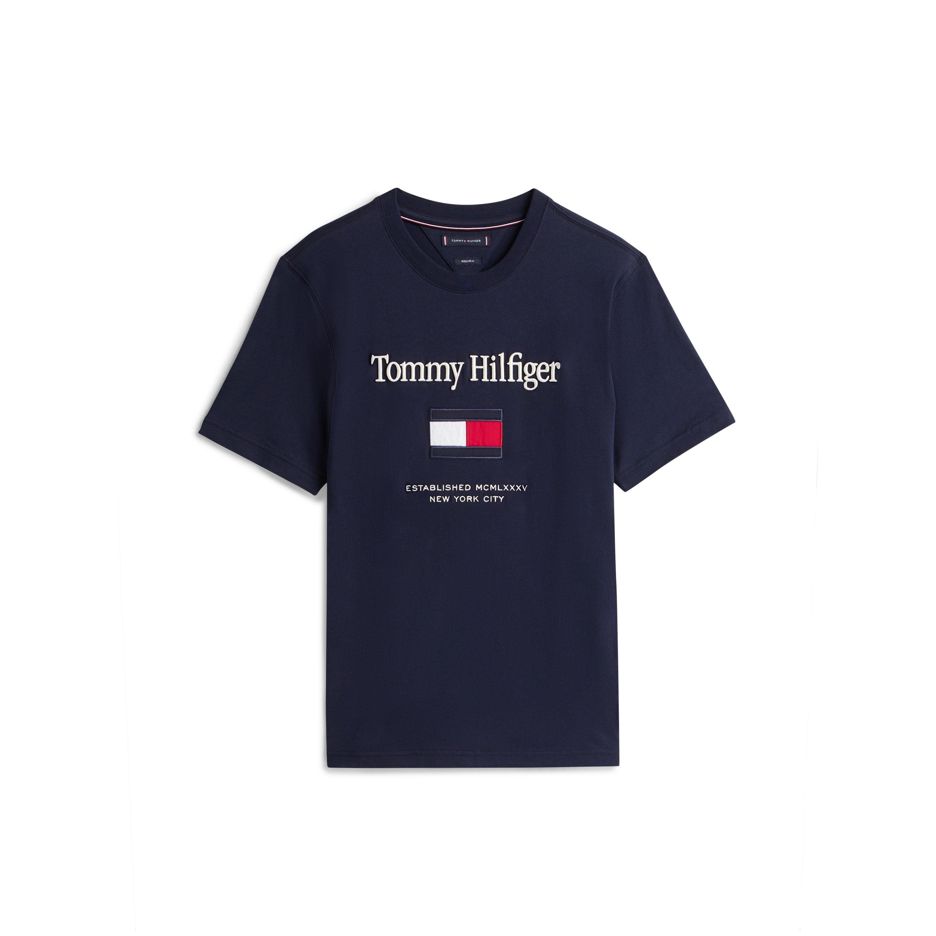 Tommy Hilfiger Men's Embro Flag T-Shirt - Desert Sky - L