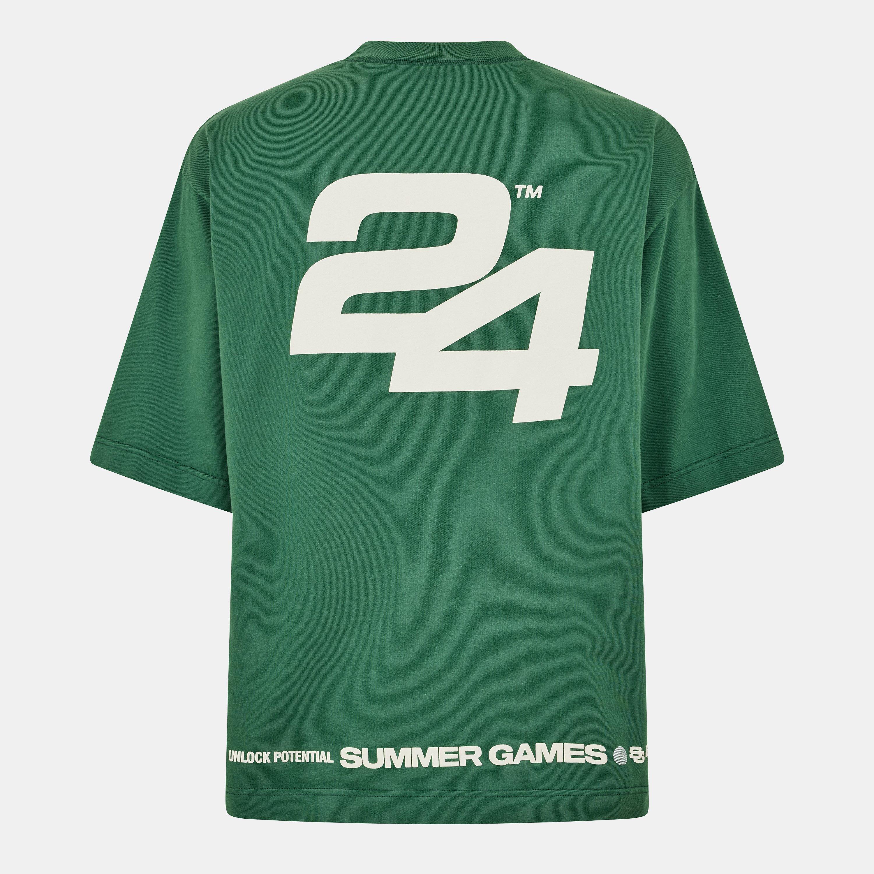Hunter Green - Summer Games - Men's Oversized T-Shirt - 2