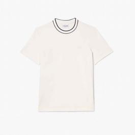 Lacoste Stretch Pique Stripe Collar T shirt