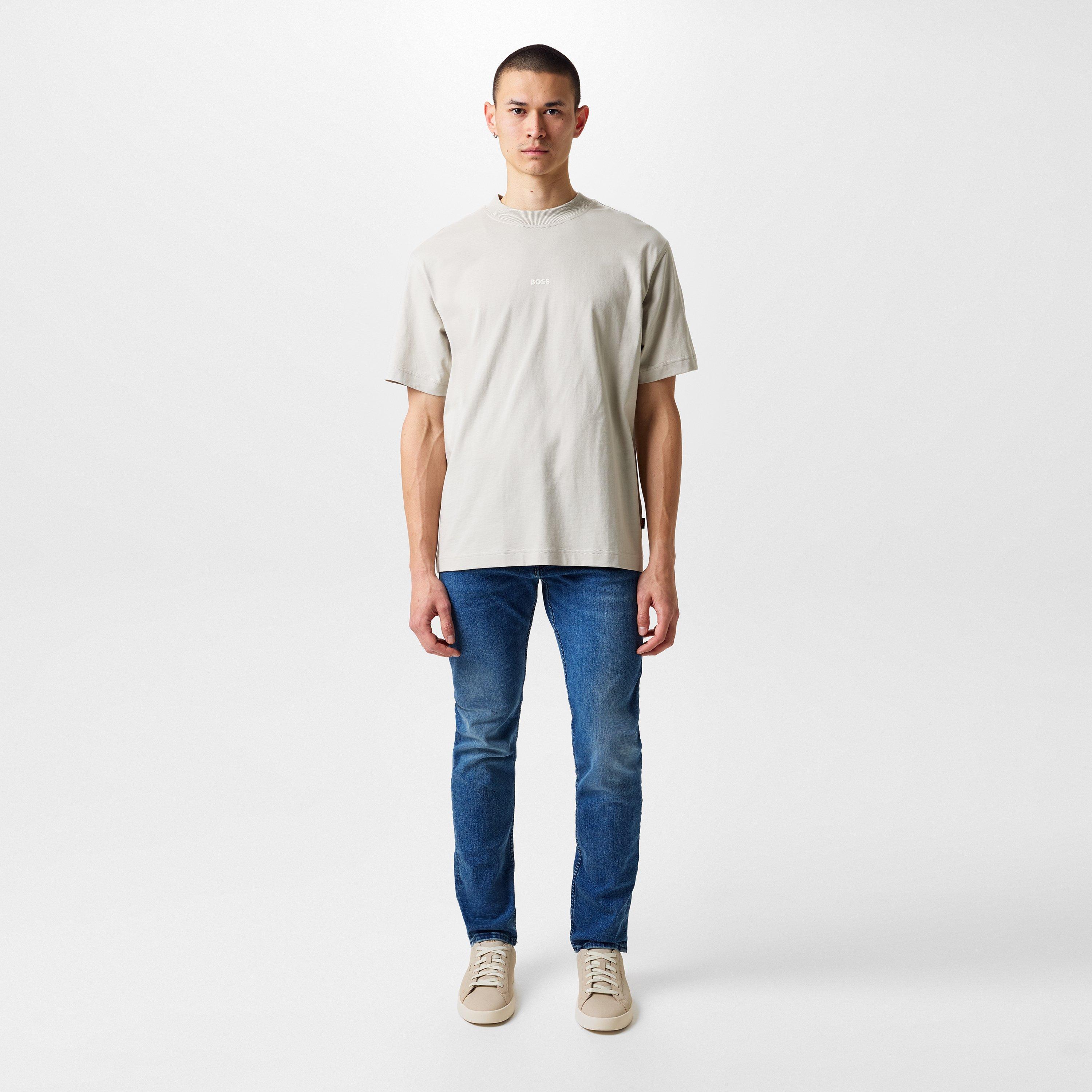 Light Beige 271 - Boss - Men's Berge Oversized T-Shirt - 4