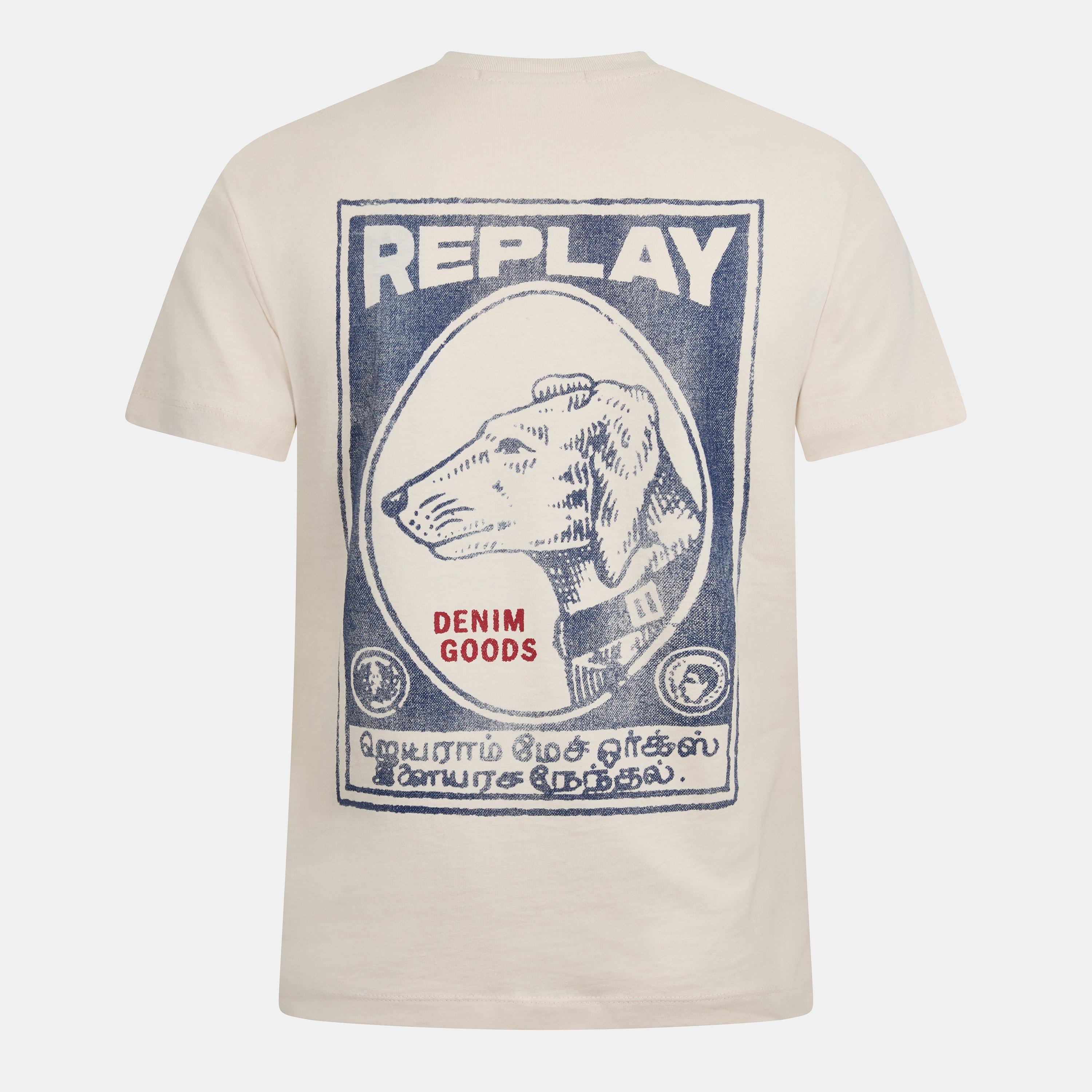 Hvid - Replay - Men's Regular Fit T-Shirt - 2