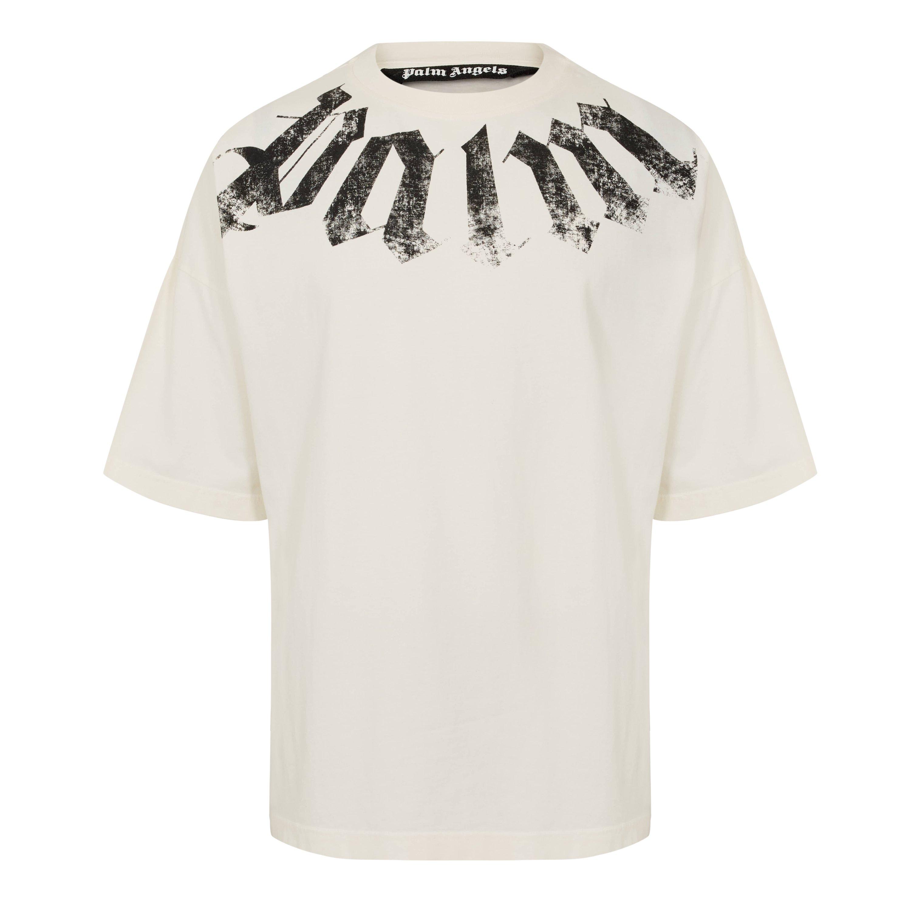 White/Black - Palm Angels - Men's T-Shirt - 1