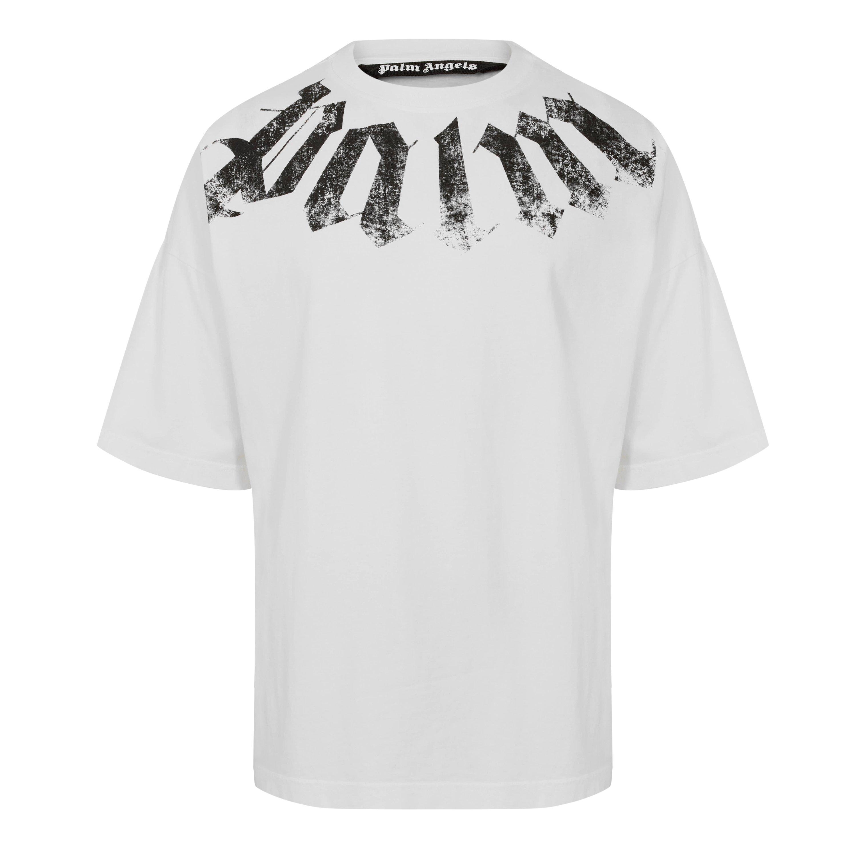 Palm Angels Men's T-Shirt - White/Black - M