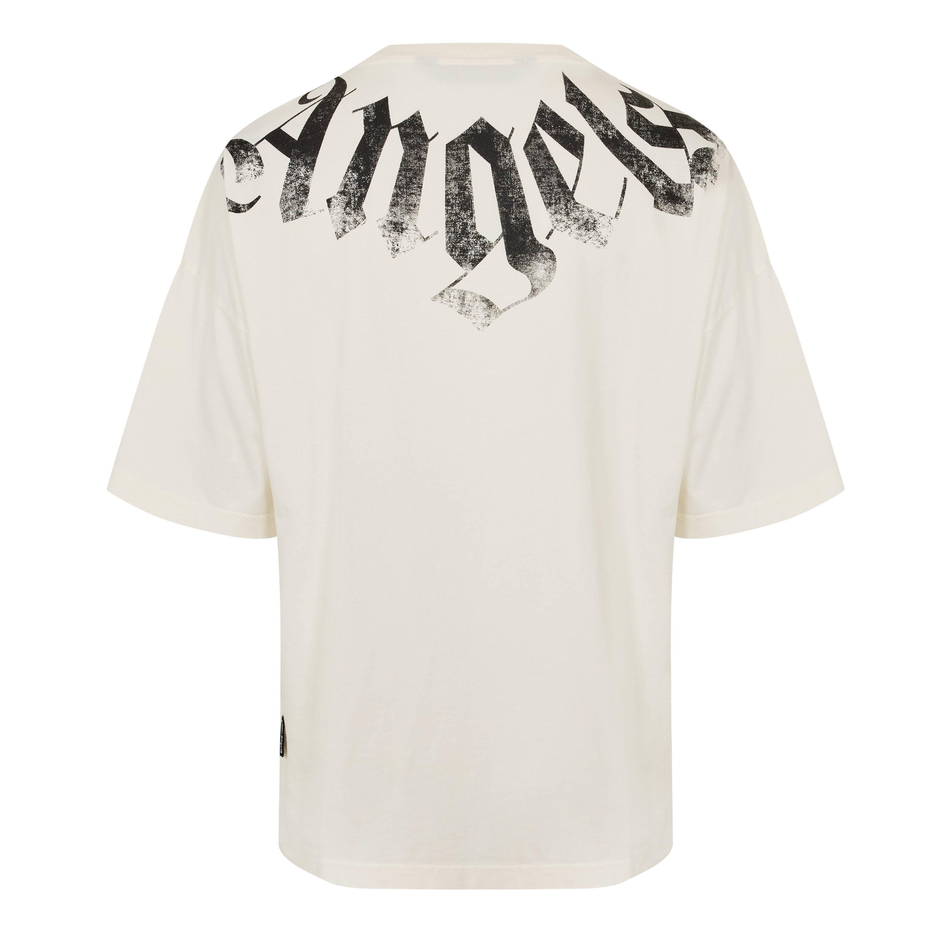 White/Black - Palm Angels - Men's T-Shirt - 2