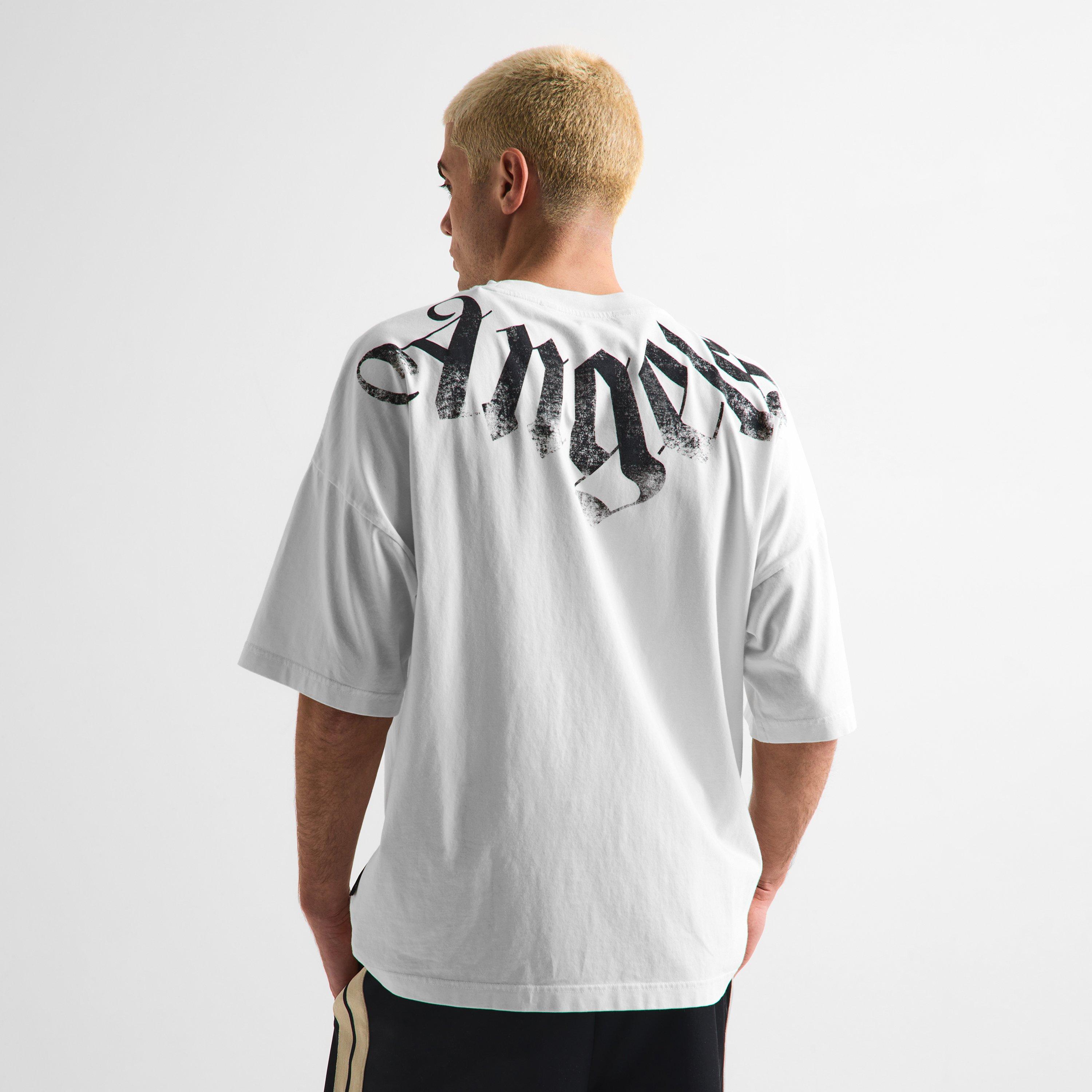 White/Black - Palm Angels - Men's T-Shirt - 4