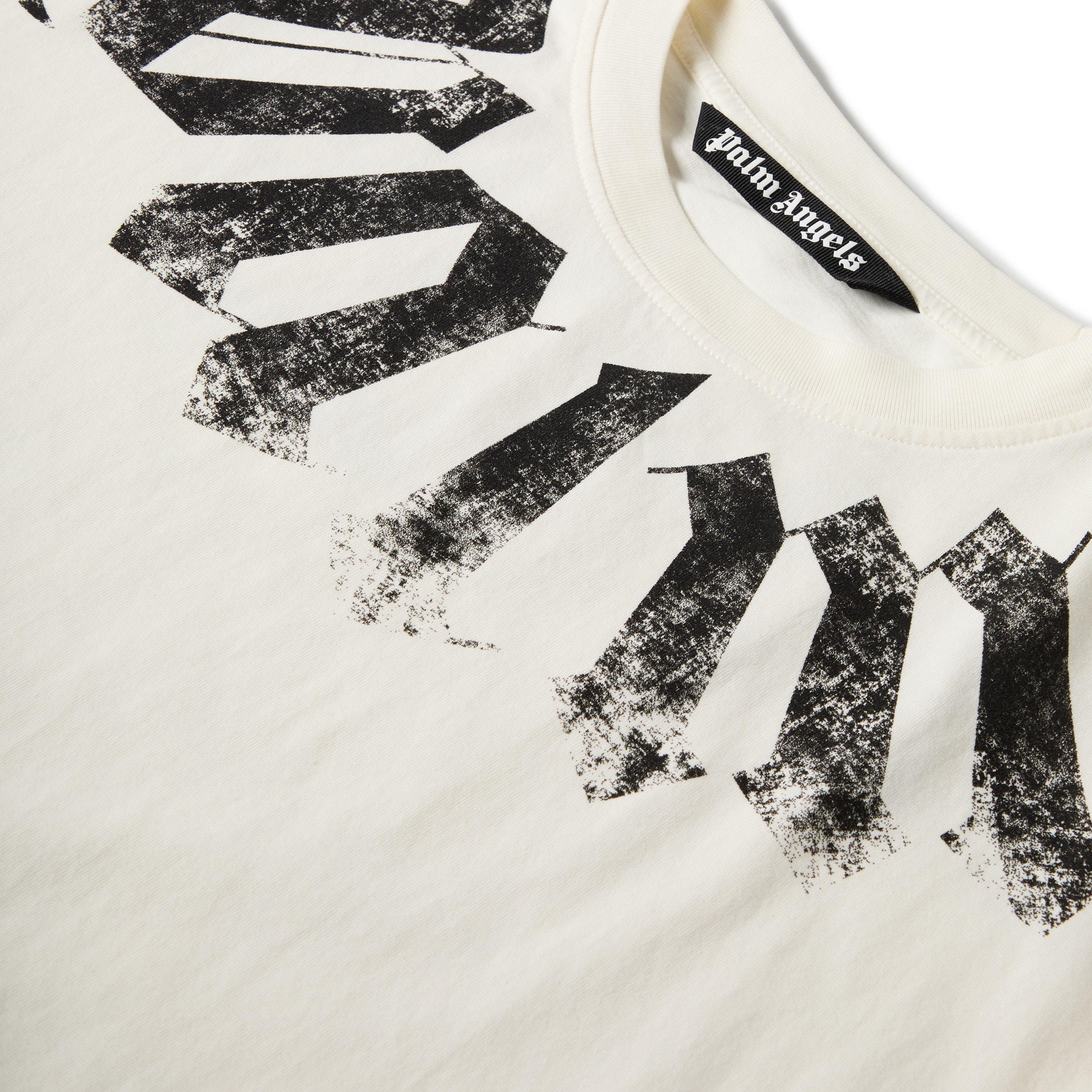 White/Black - Palm Angels - Men's T-Shirt - 5