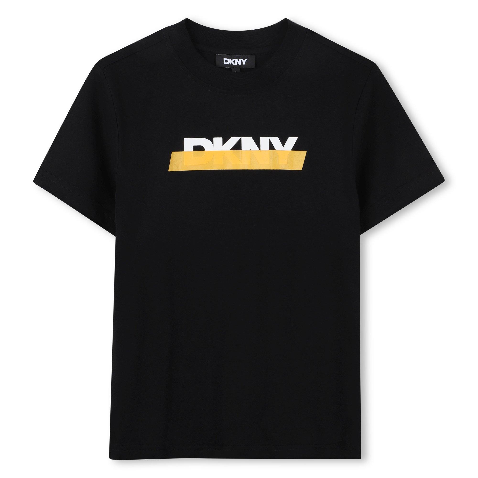 Black - DKNY - Kids' Logo Short-Sleeve Regular Fit T-Shirt - 1