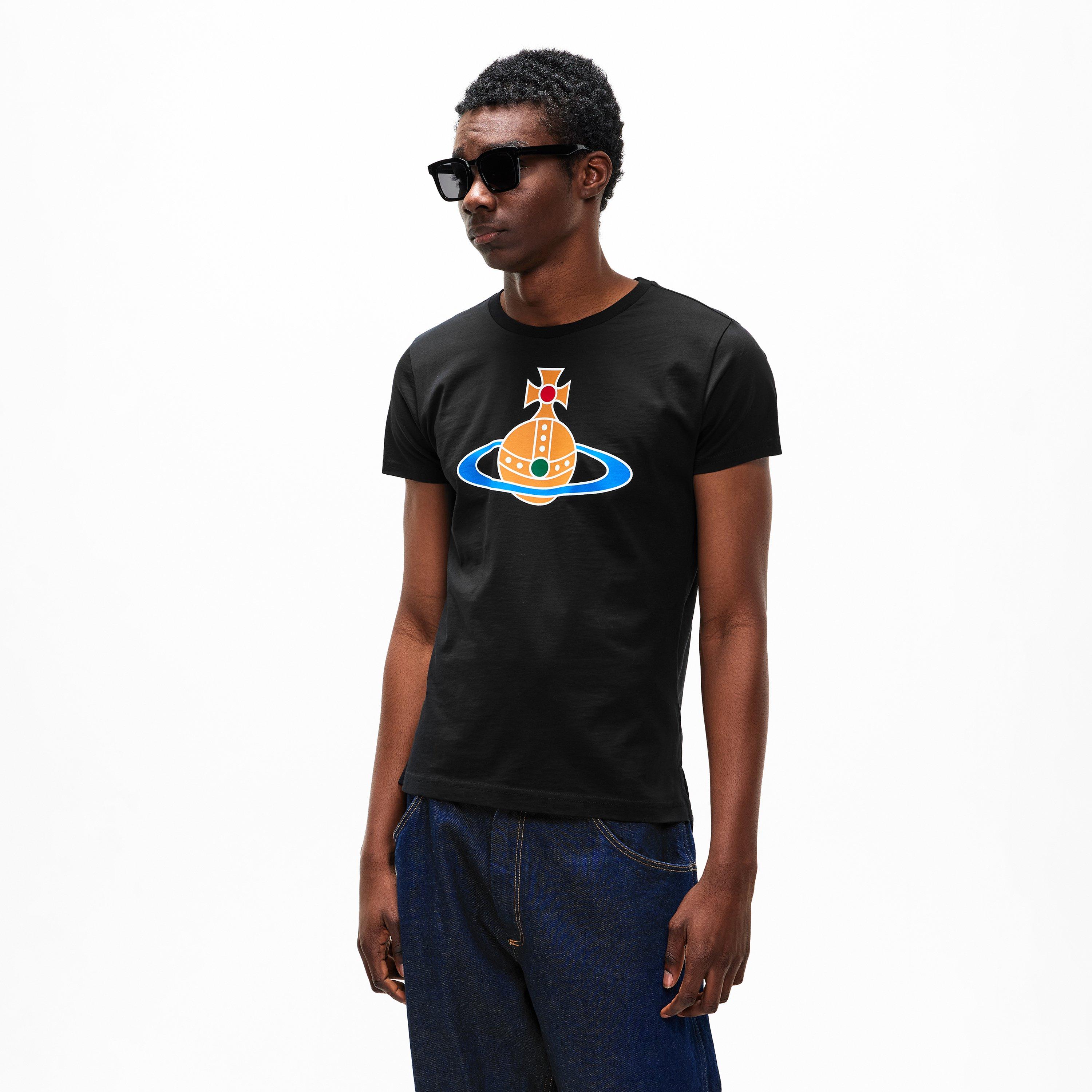 Black - Vivienne Westwood - Men's Viv Big Orb T-Shirt - 3