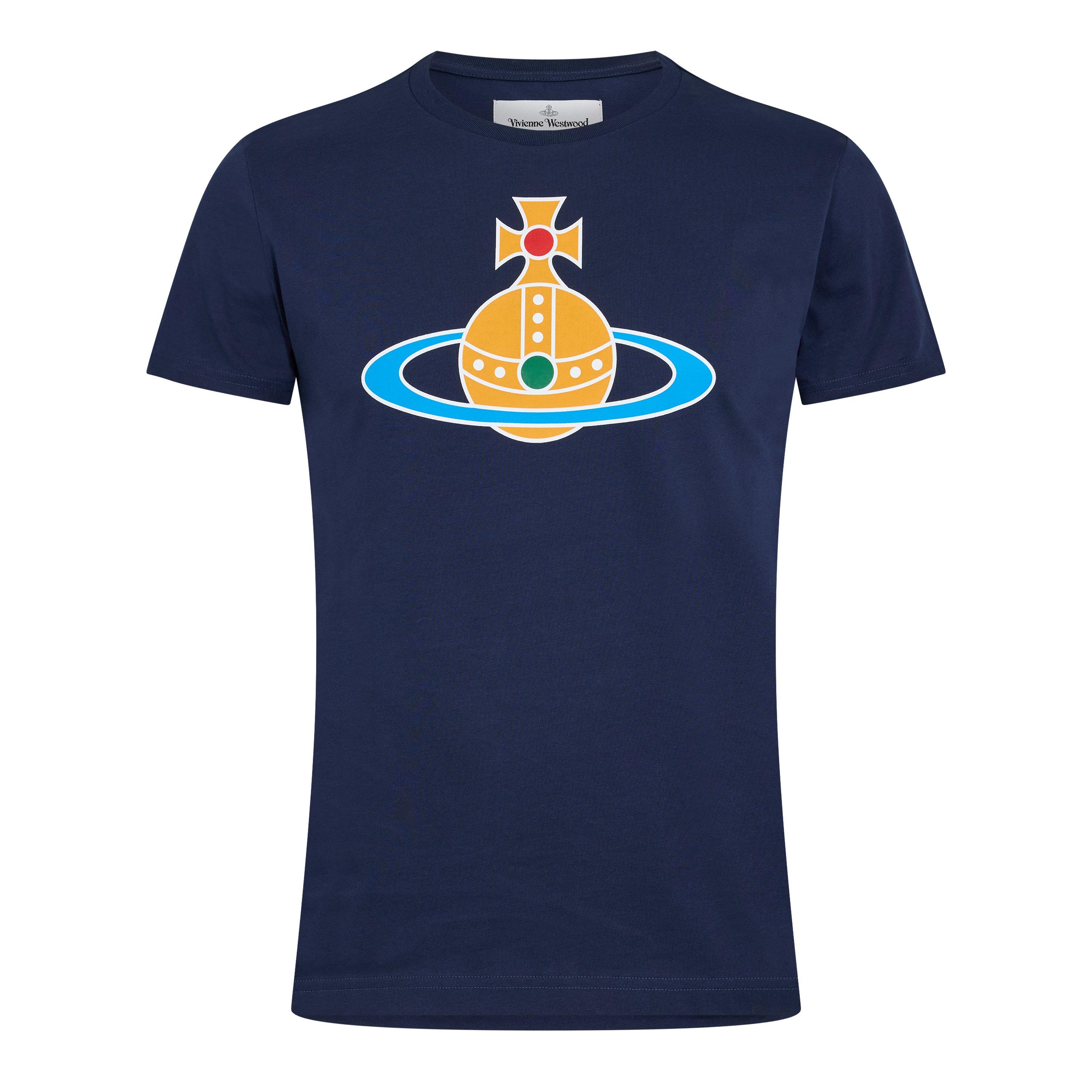 Vivienne Westwood Men's Viv Big Orb T-Shirt - Navy - S
