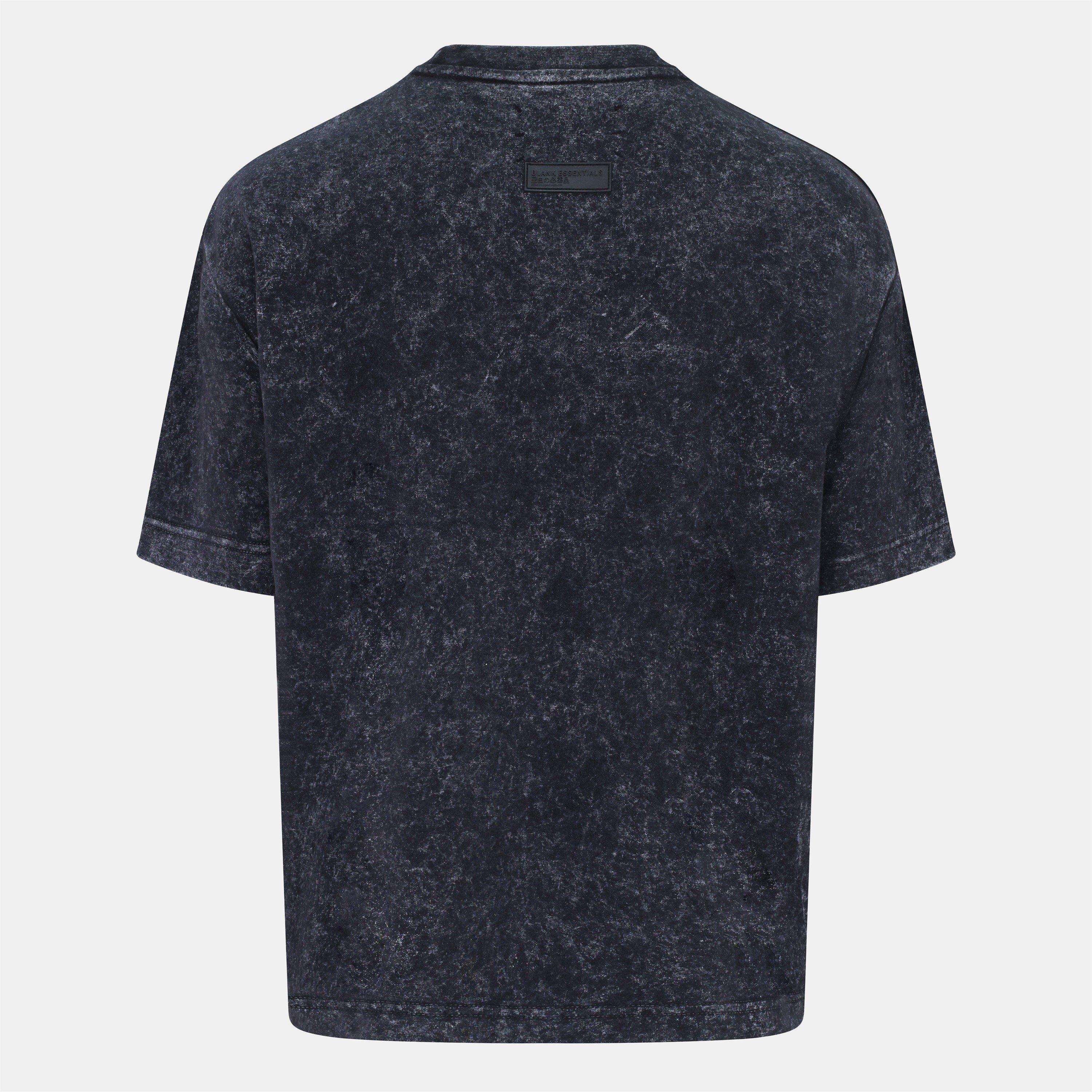 Washed Black - Blank Essentials - Essentials College T-shirt - 2