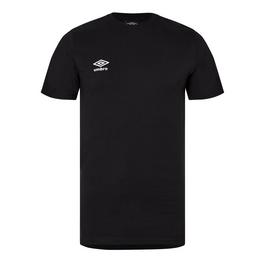 Umbro embroidered-logo cotton T-shirt Rot