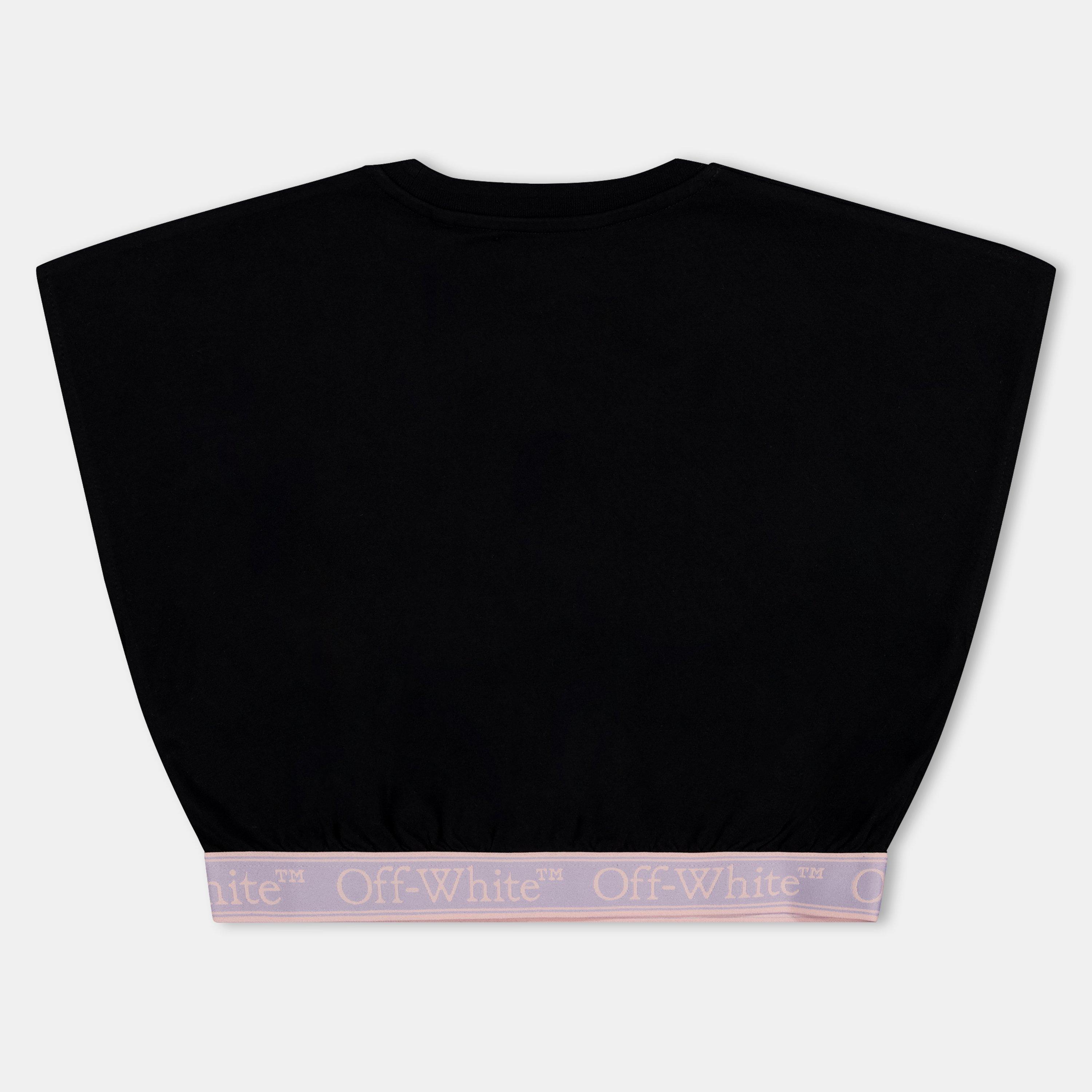 Black/Lilac - Off White - Kids Regular Fit T-Shirt - 2