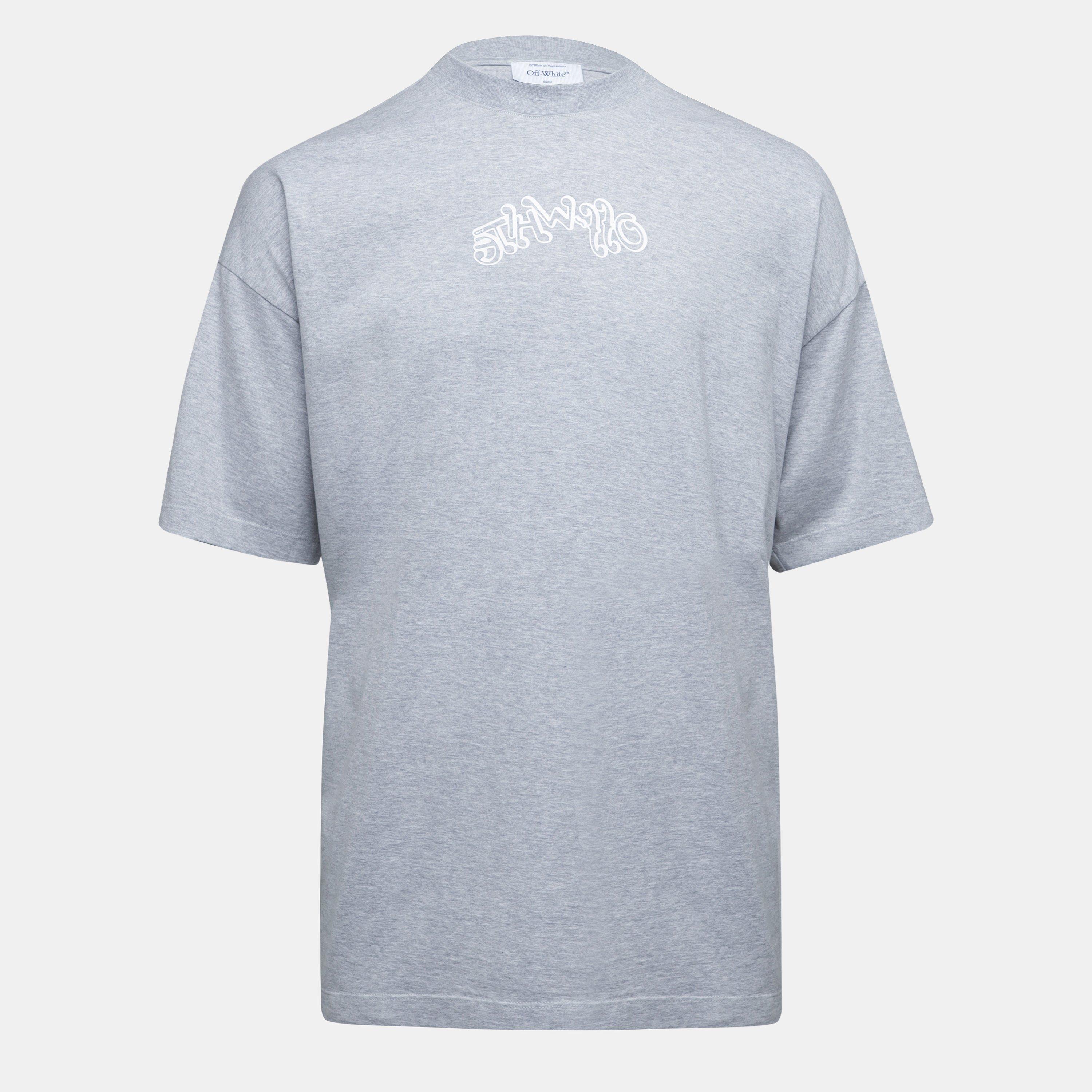 Off White Men's Hl_music T-Shirt - Grey - White - XS